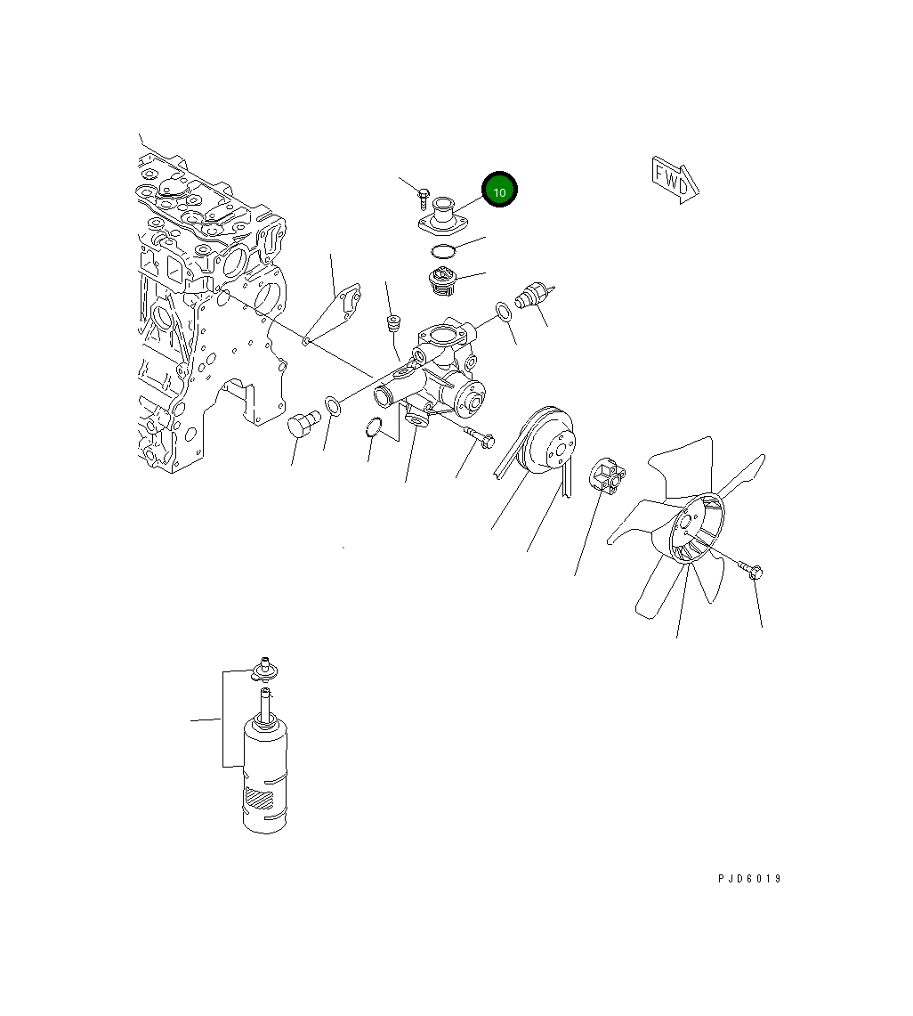 Крышка 451-840 Komatsu