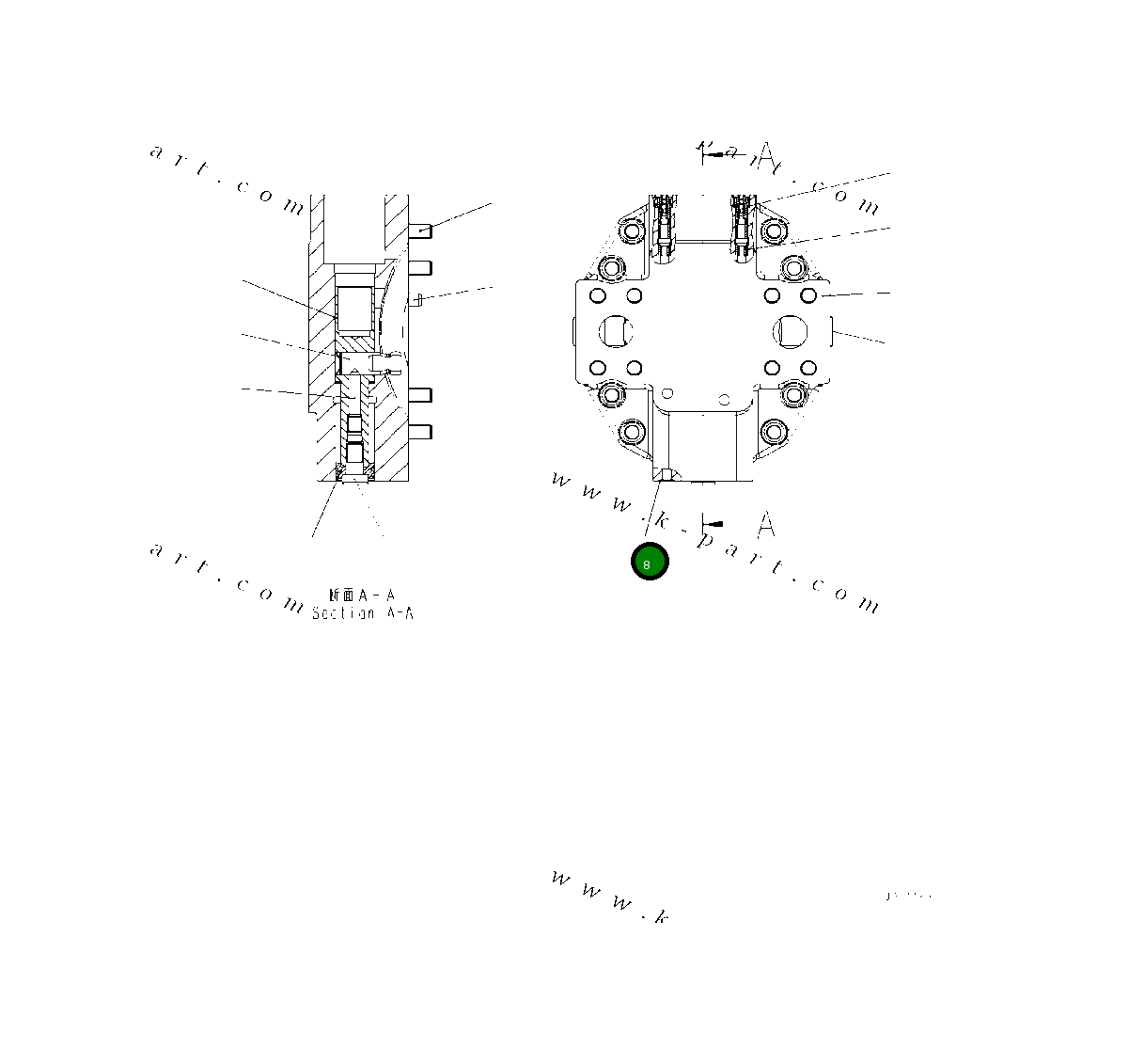 Кольцо уплотнительное (O-Ring) UCR909085577 Komatsu