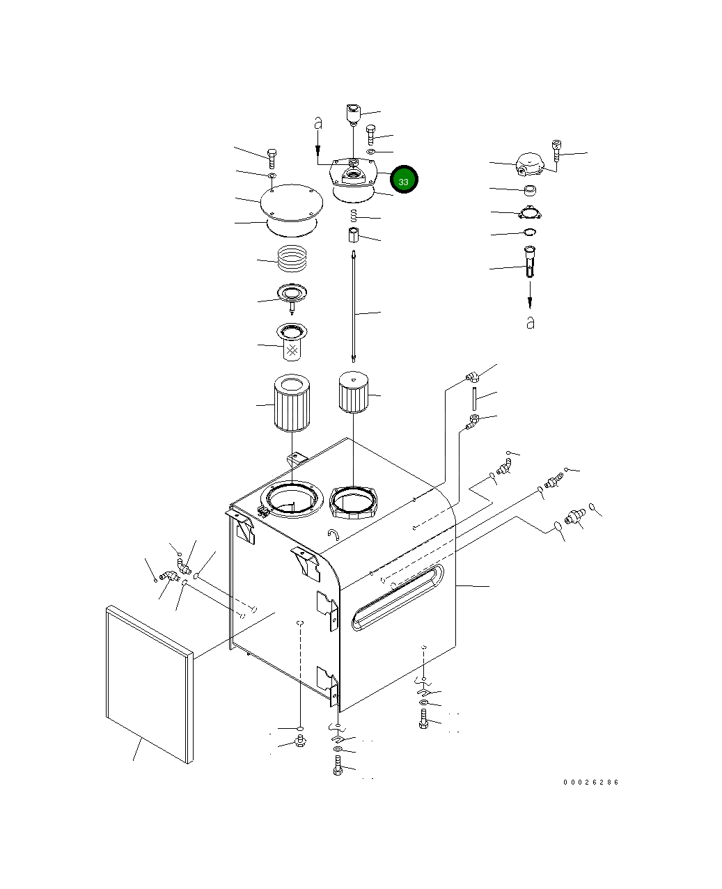 Крышка 208-60-61340 Komatsu