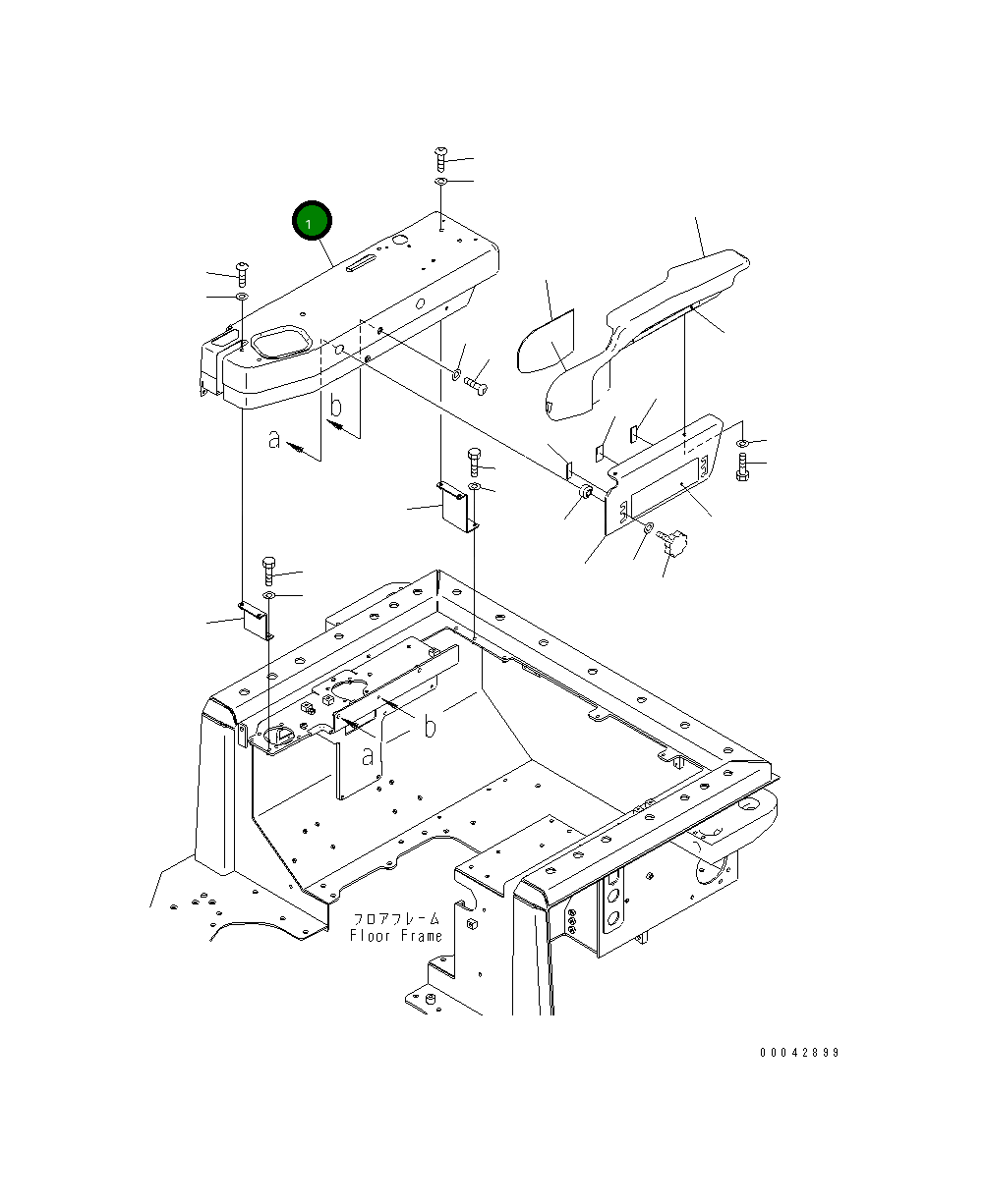 Крышка 17A-54-46241 Komatsu