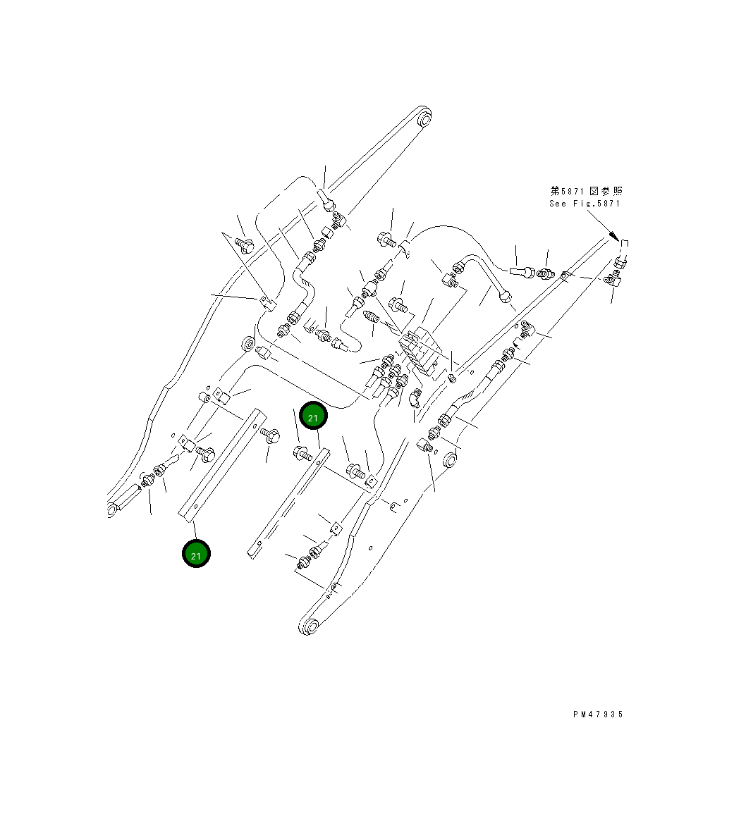 Крышка 418-S95-2190 Komatsu