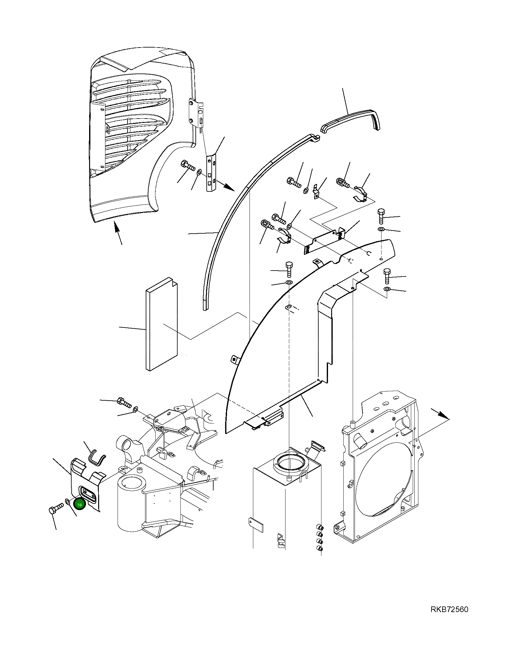 Крышка 22K-54-31420 Komatsu