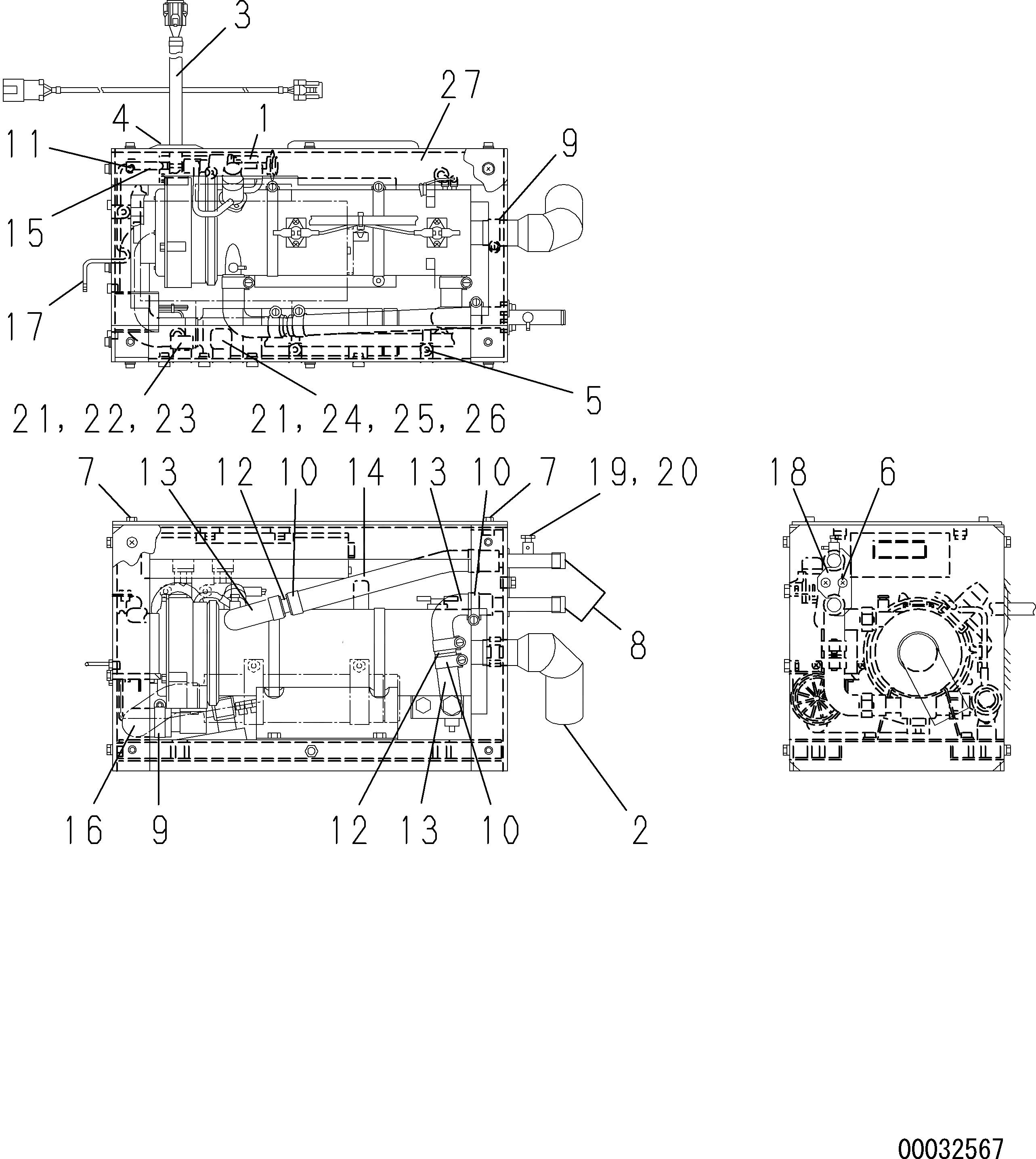 Кольцо уплотнительное (O-Ring) MK010 013 Komatsu