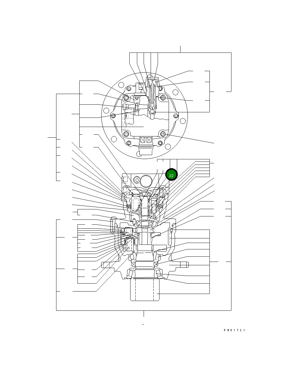 Кольцо YM22252-000280 Komatsu