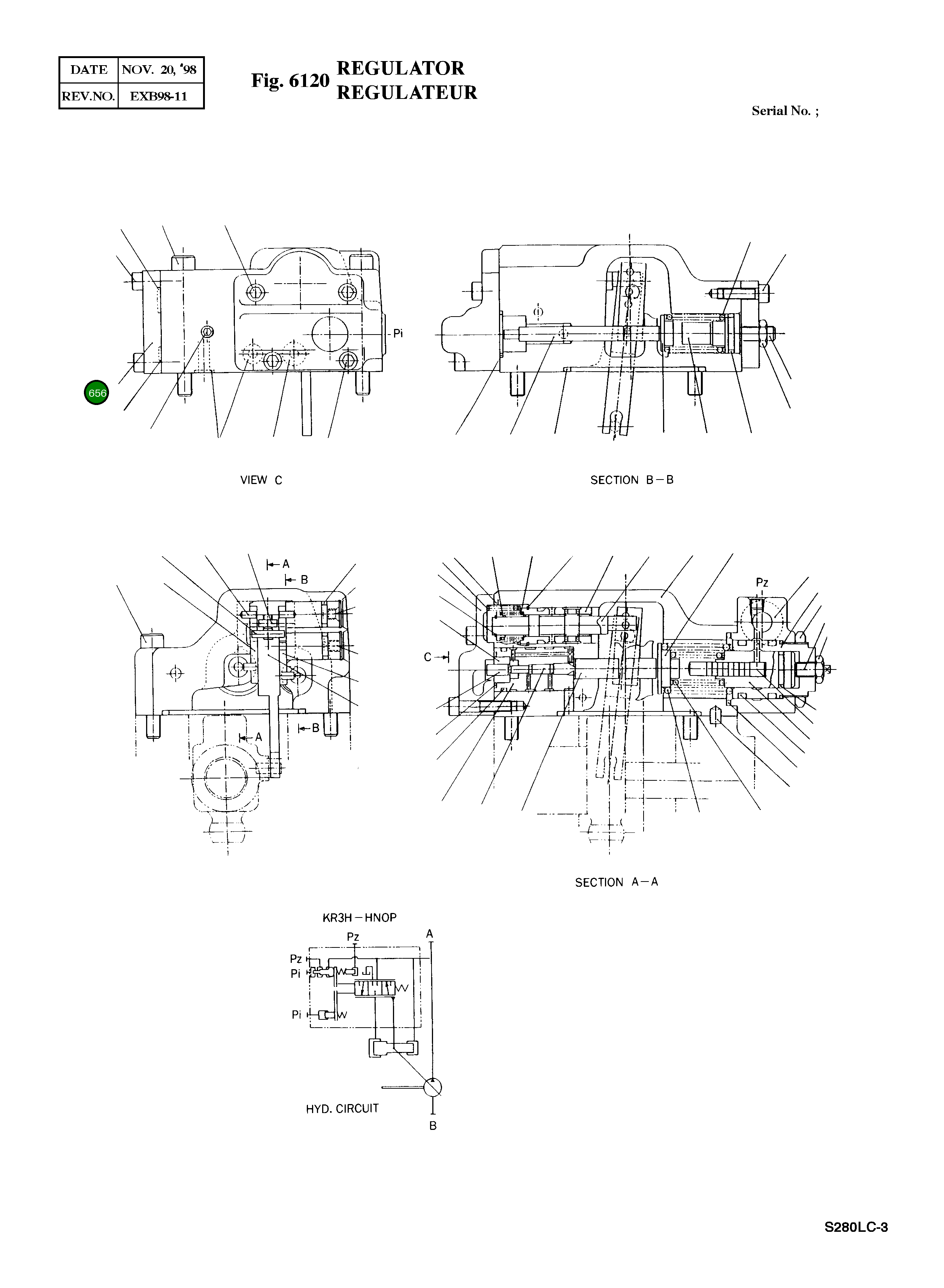Крышка 113445 Komatsu