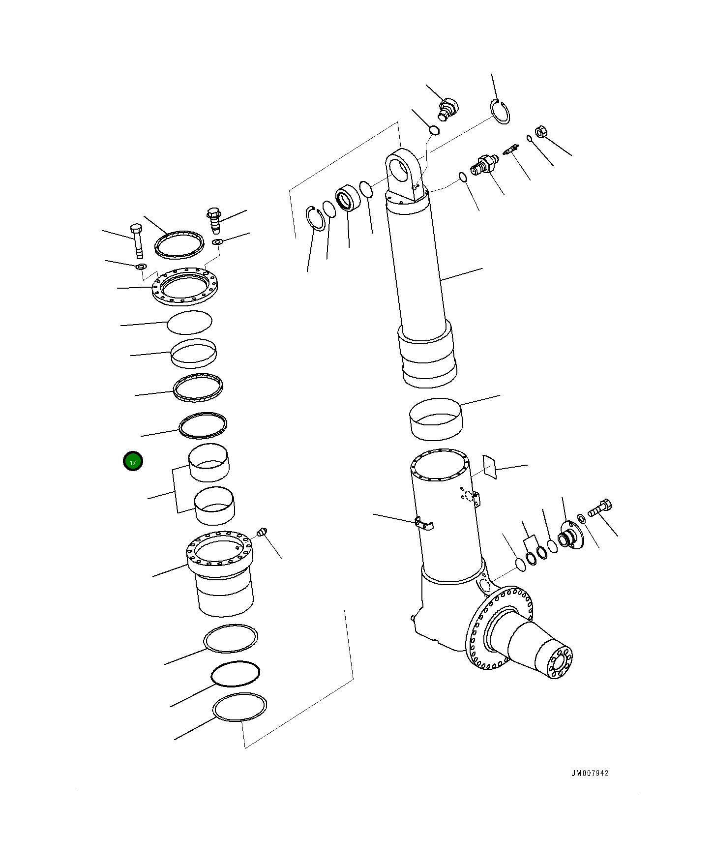 Кольцо 707-51-21650 Komatsu