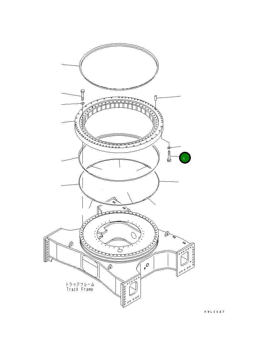 Болт 21T-25-67150 Komatsu