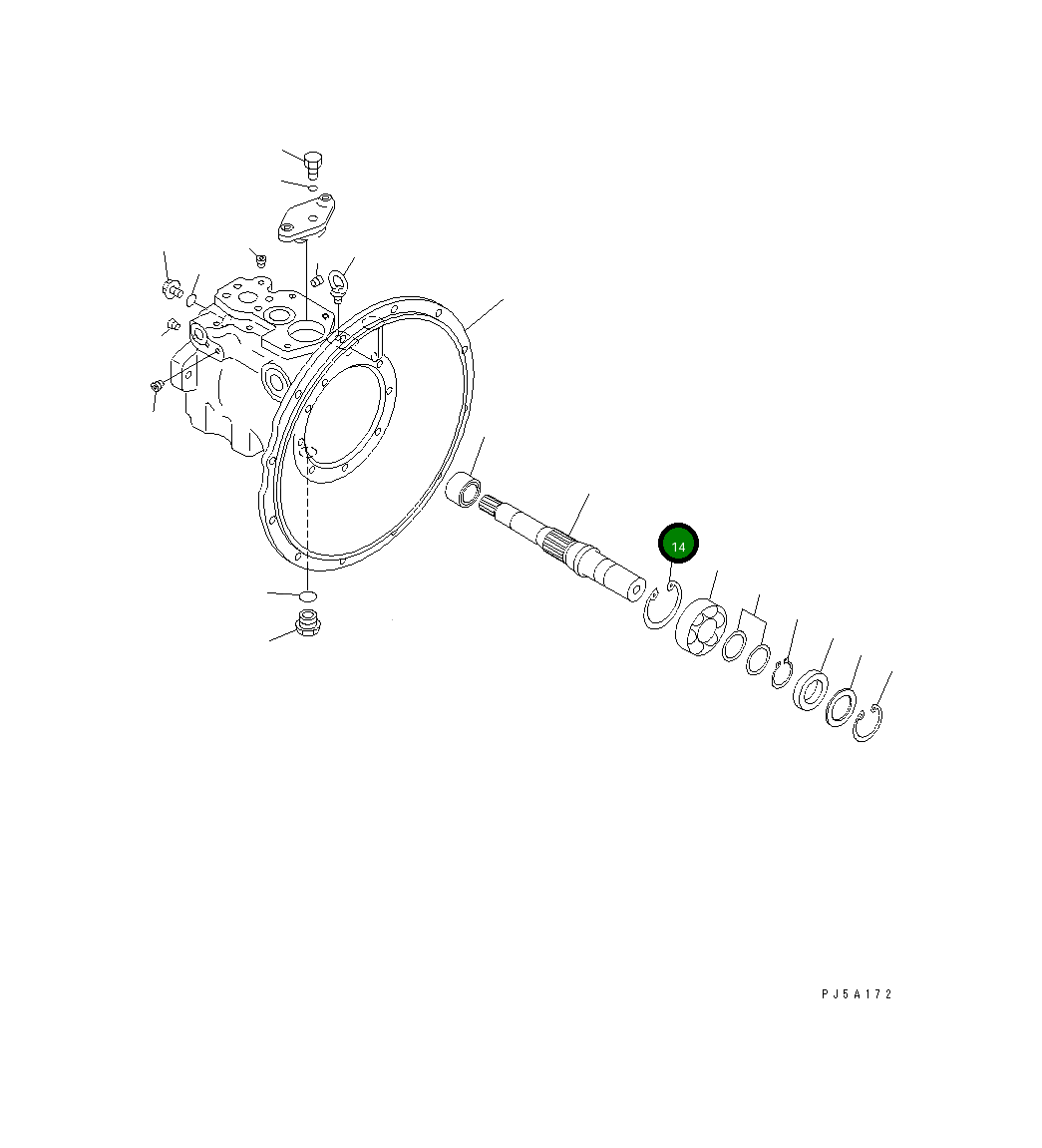 Кольцо 04065-07225 Komatsu