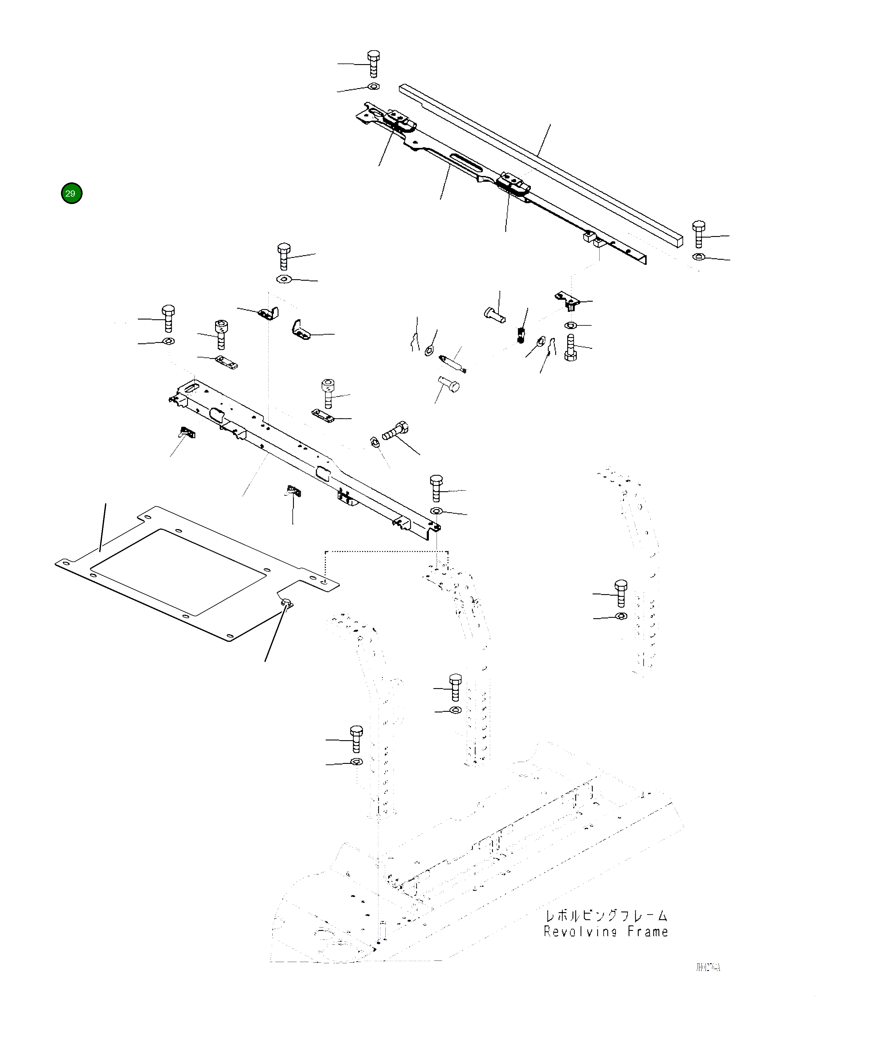 Крышка 2A6-54-A1890 Komatsu