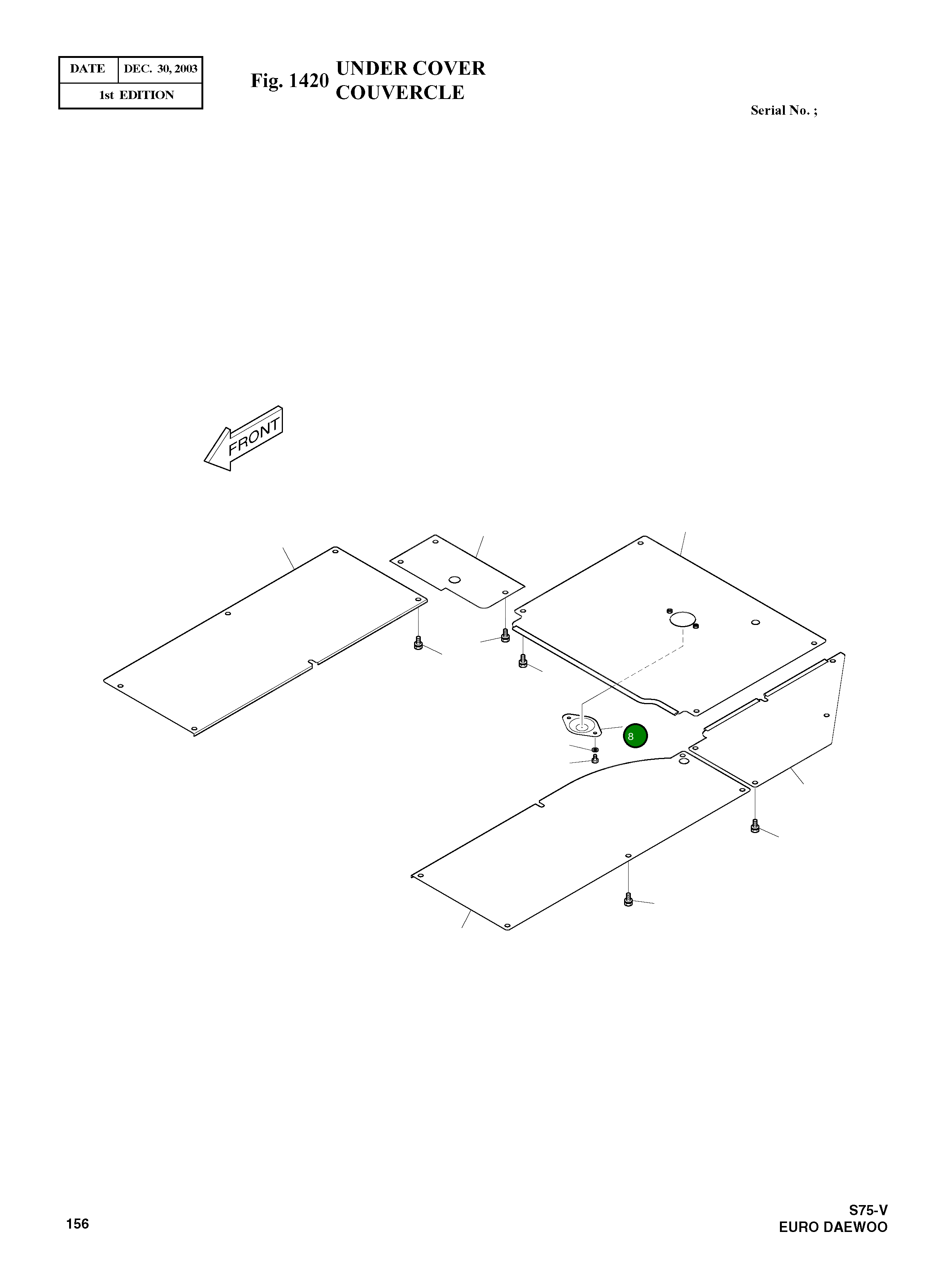 Крышка 621-01447A Komatsu
