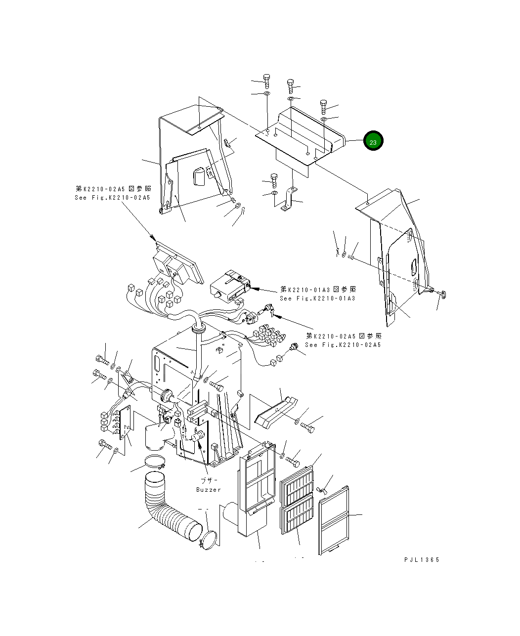 Крышка 198-54-56731 Komatsu