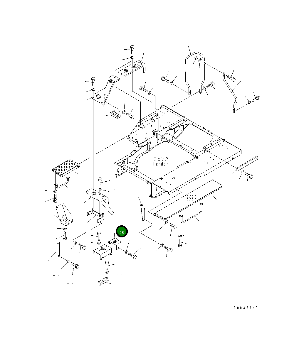 Крышка 176-54-55980  Komatsu