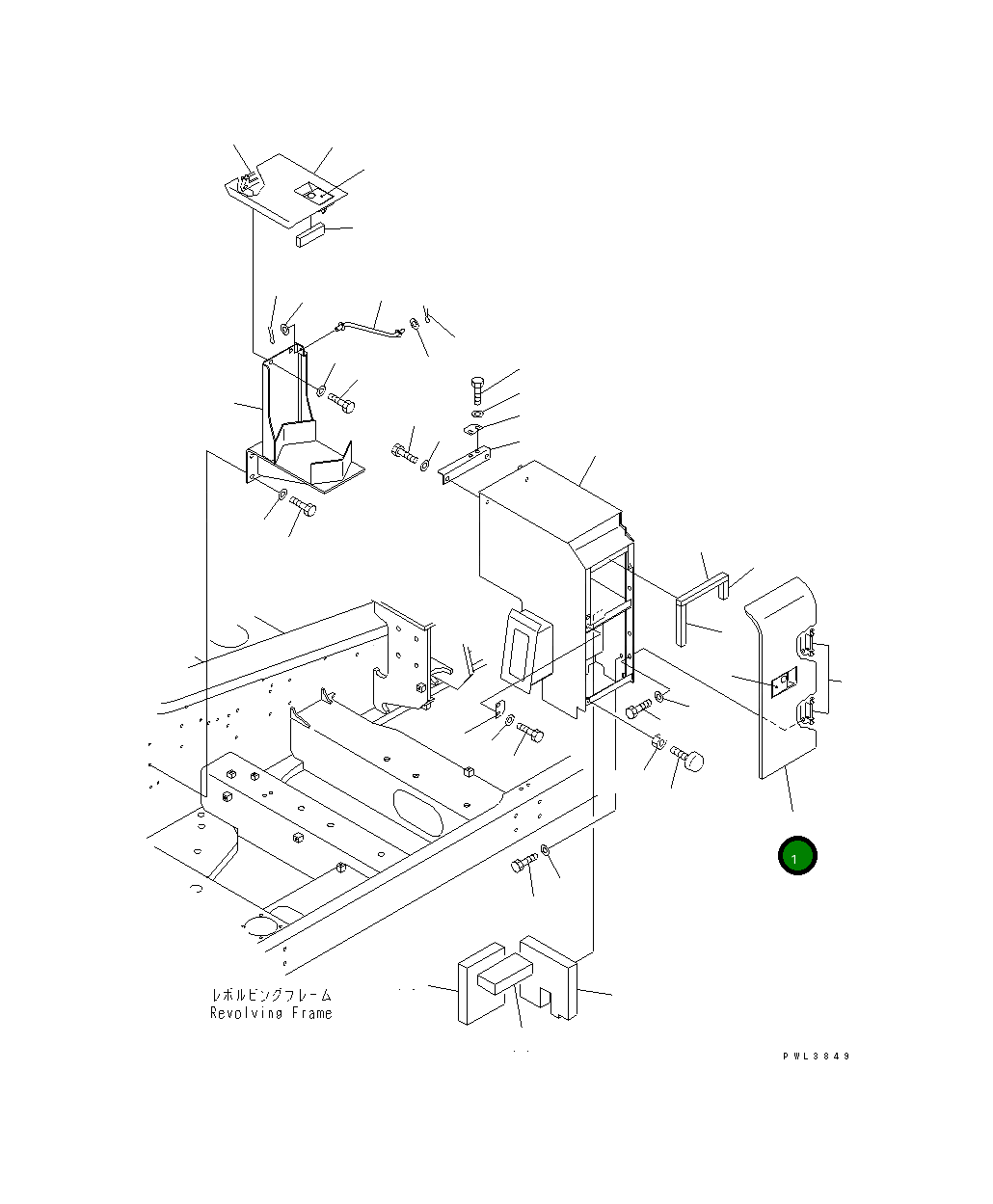 Крышка 21M-54-11261 Komatsu