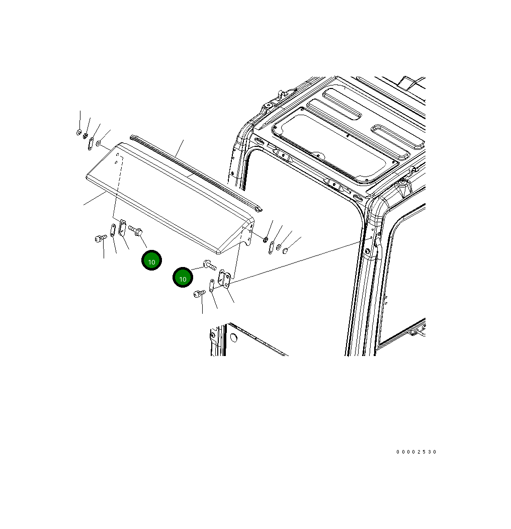 Болт 01024-80625 Komatsu