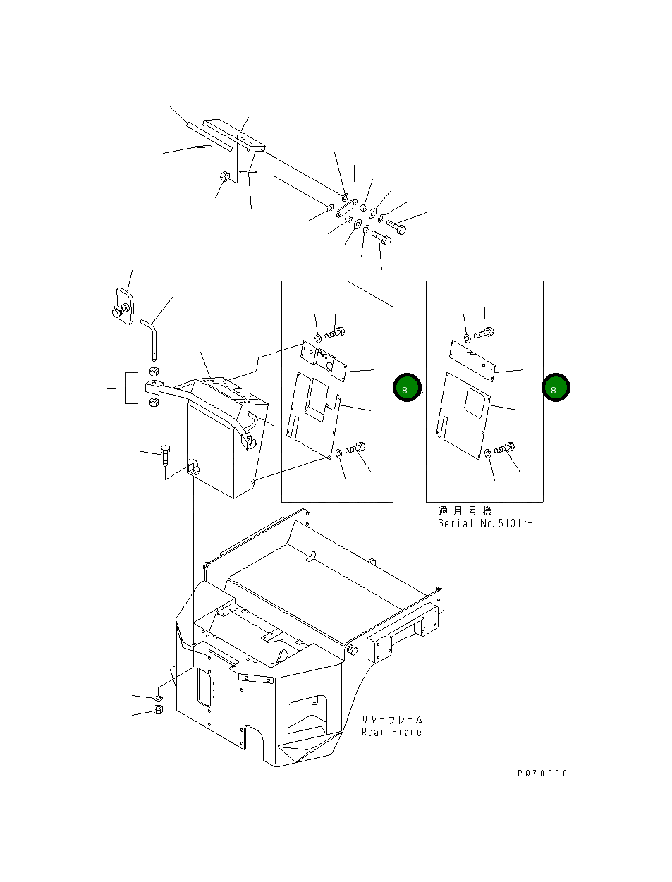 Крышка 258-10-35710  Komatsu