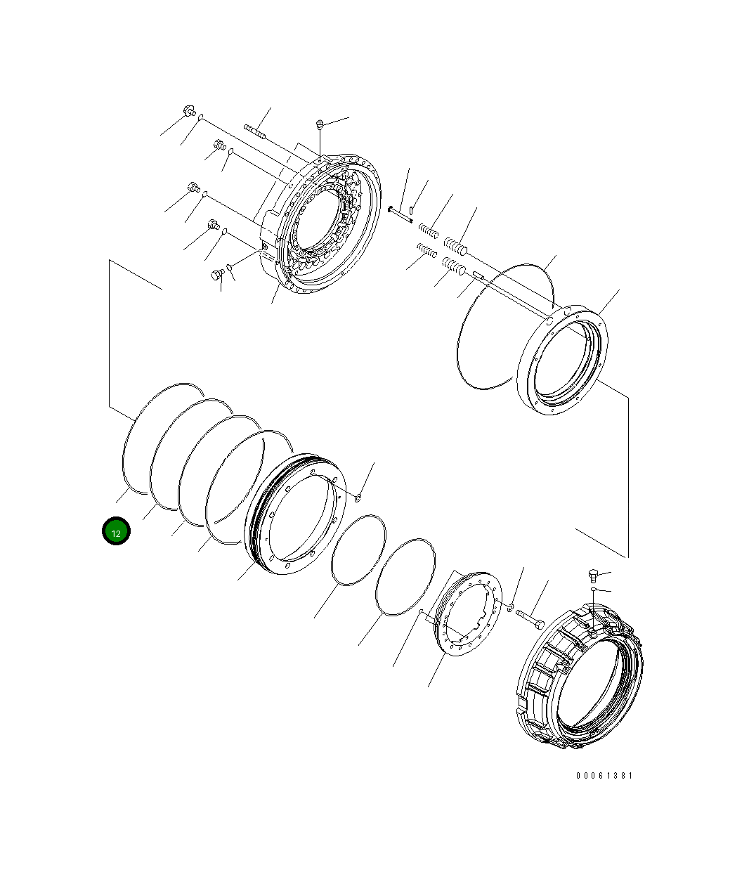 Кольцо 569-33-71520 Komatsu