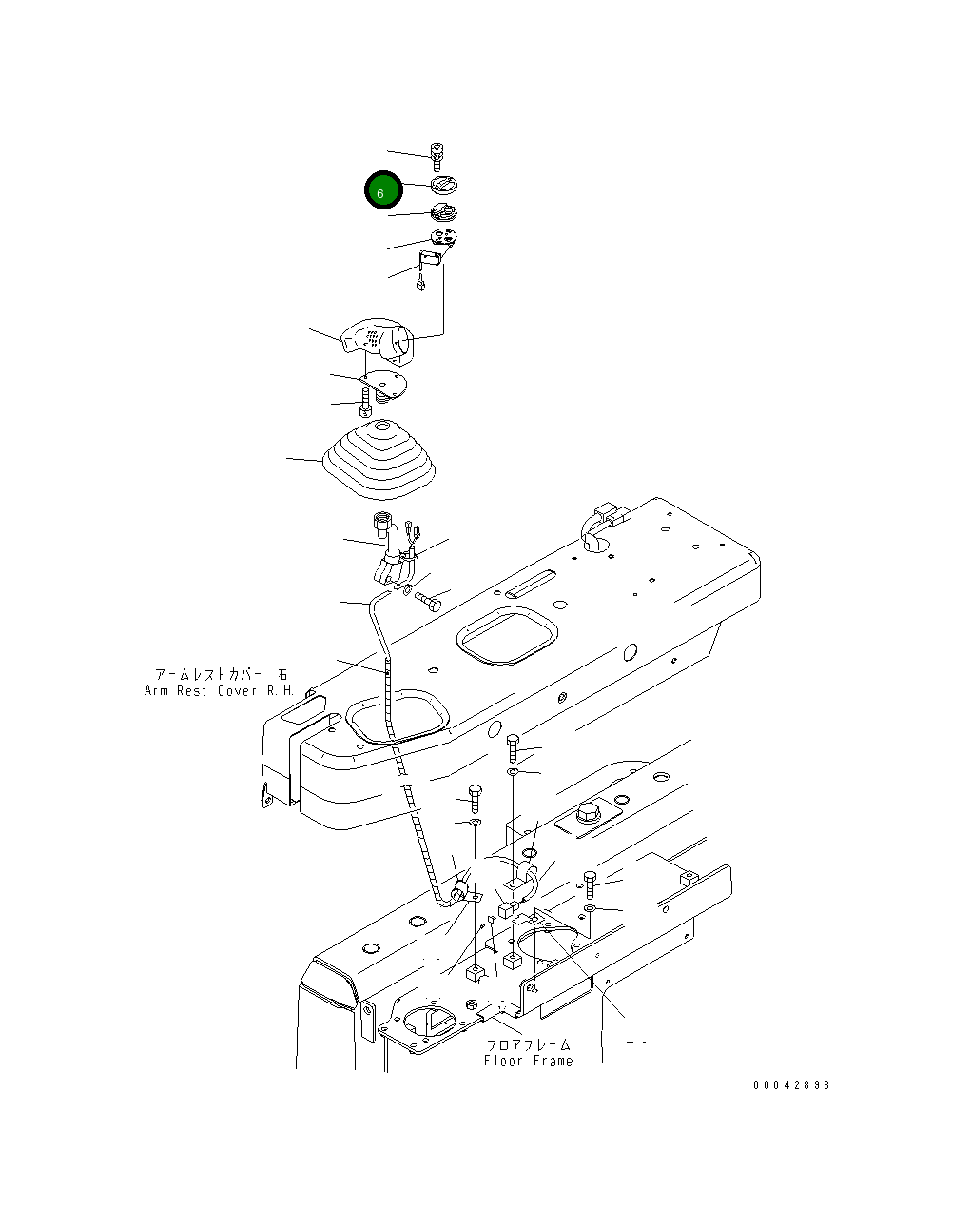 Крышка 17A-43-42420 Komatsu