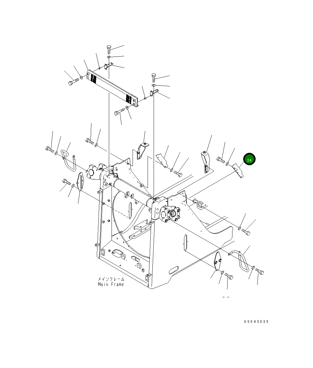 Крышка 17A-54-42461  Komatsu