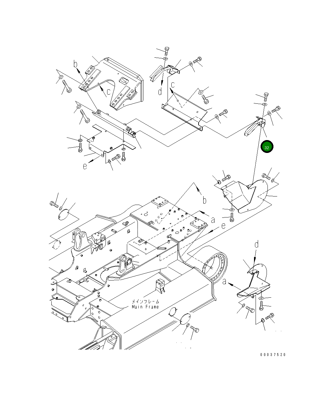 Крышка 11Y-30-23260 Komatsu