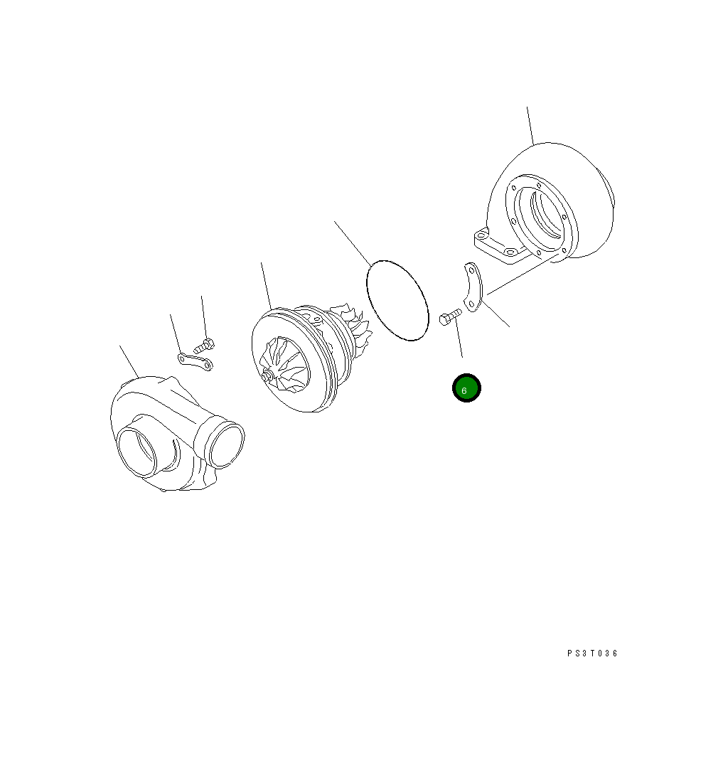 Болт SP196424 Komatsu