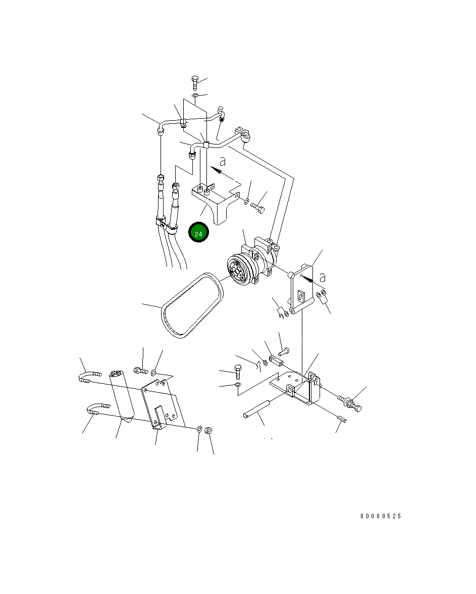 Крышка 23B-07-53131  Komatsu