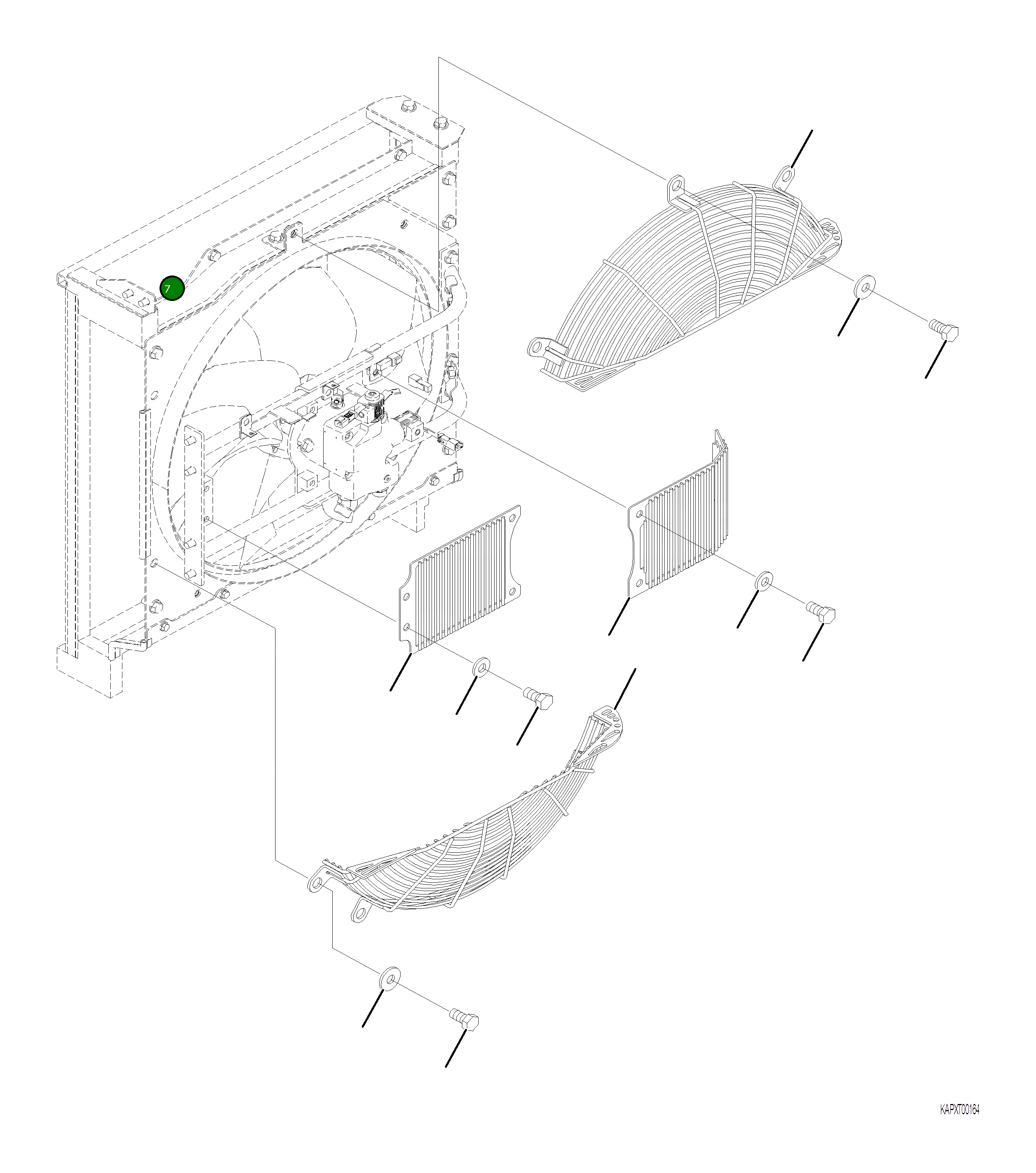 Крышка 4A1-03-21670 Komatsu