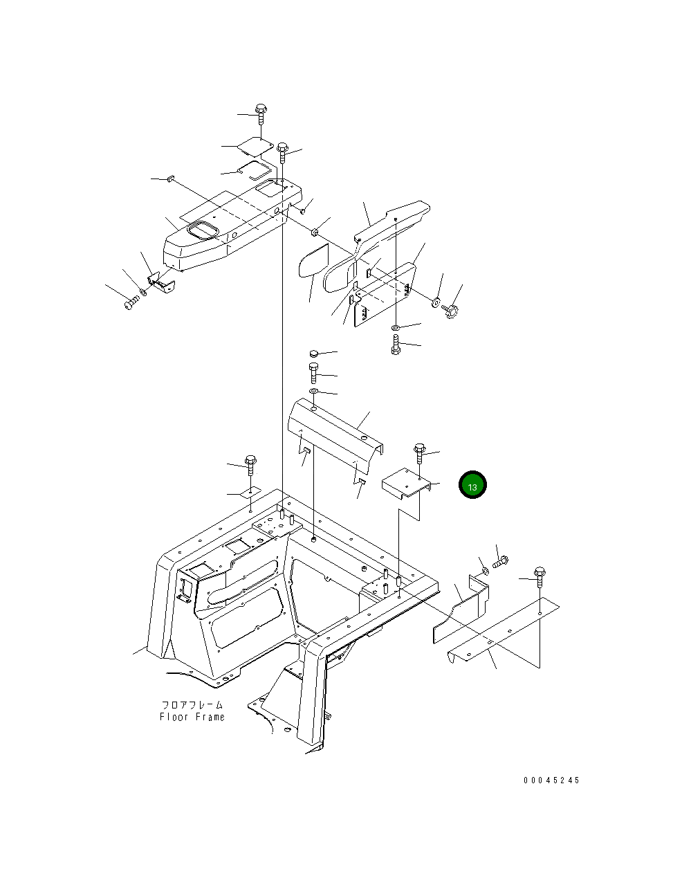 Крышка 14X-54-36450 Komatsu