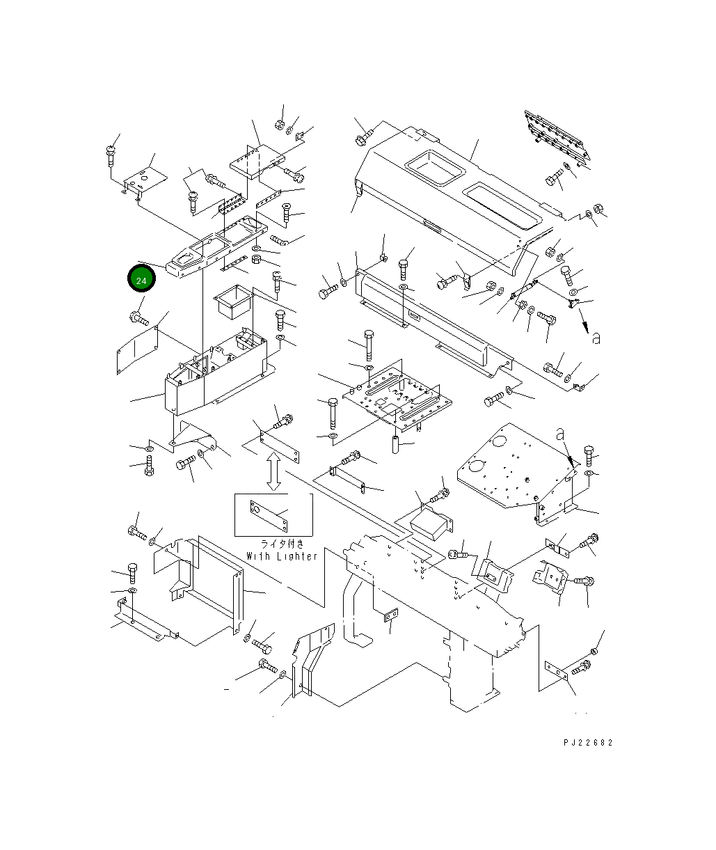 Крышка 569-54-63230  Komatsu