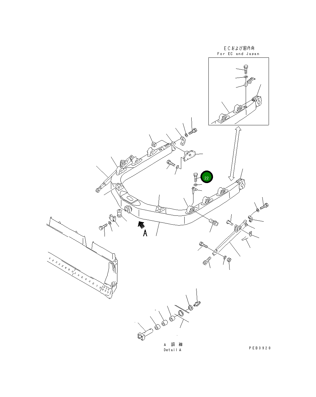 Болт 01010-61420 Komatsu