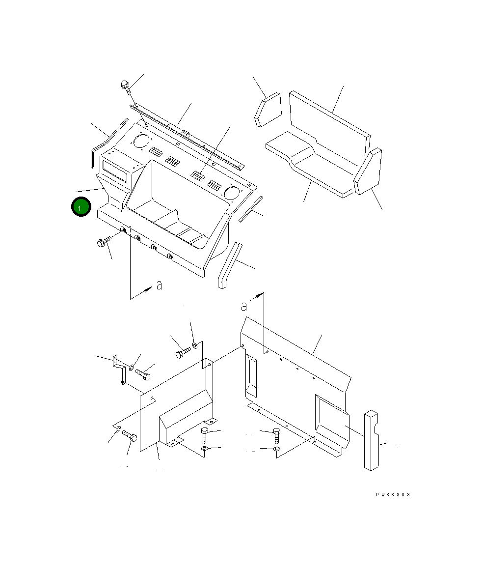 Крышка 20Y-979-K421 Komatsu