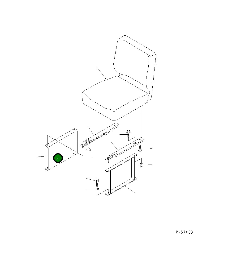 Крышка 201-54-61381  Komatsu