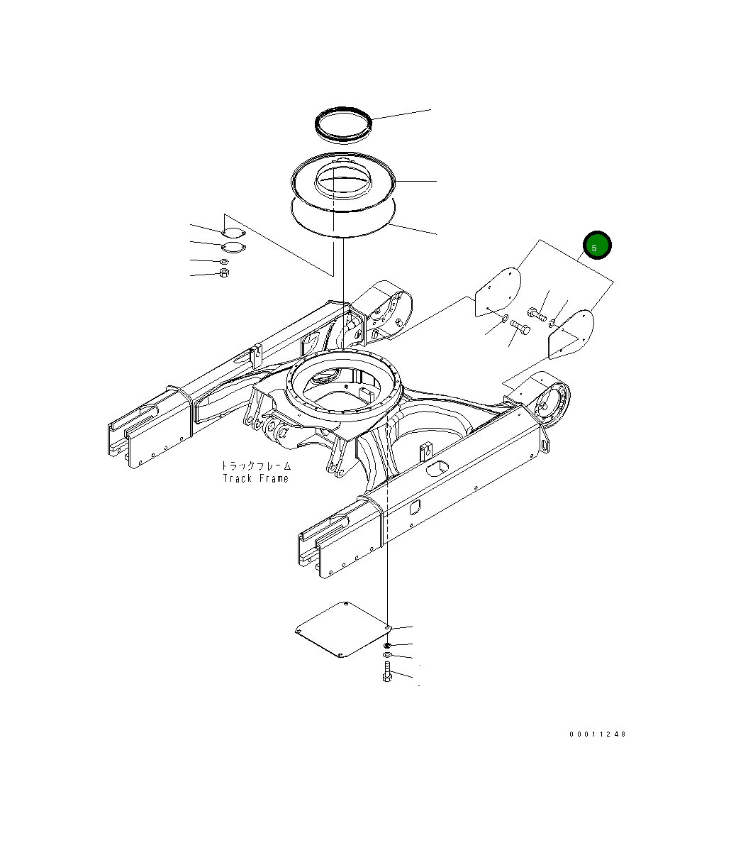 Крышка 22M-30-23331 Komatsu
