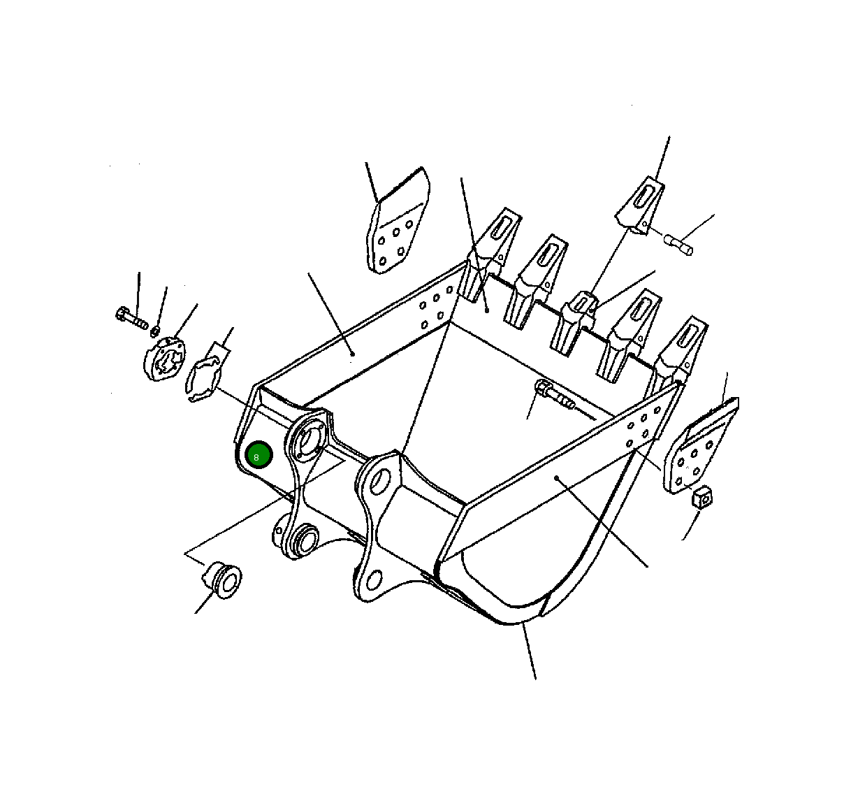 Крышка 209-70-54171 Komatsu