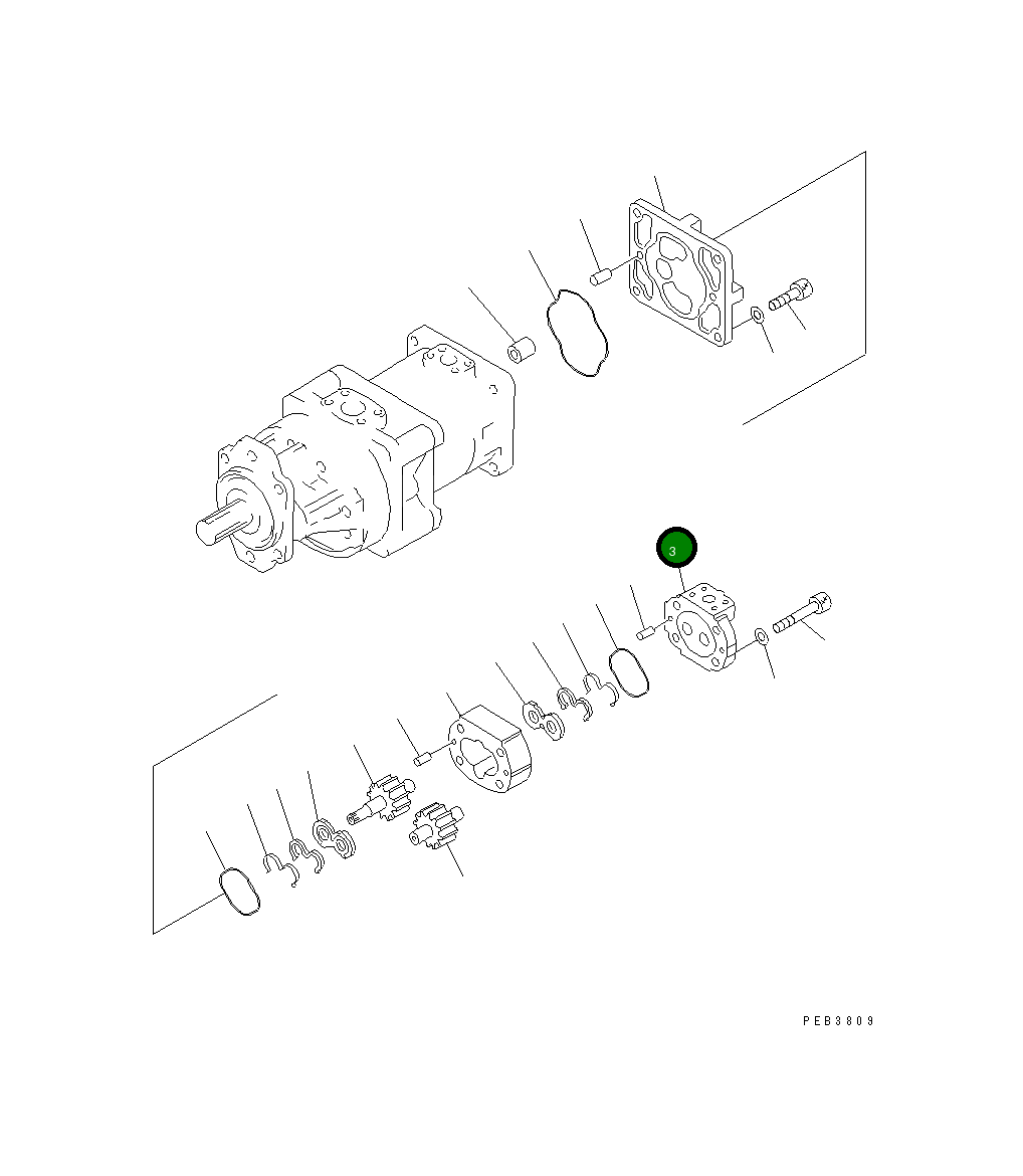 Крышка 705-17-01121 Komatsu