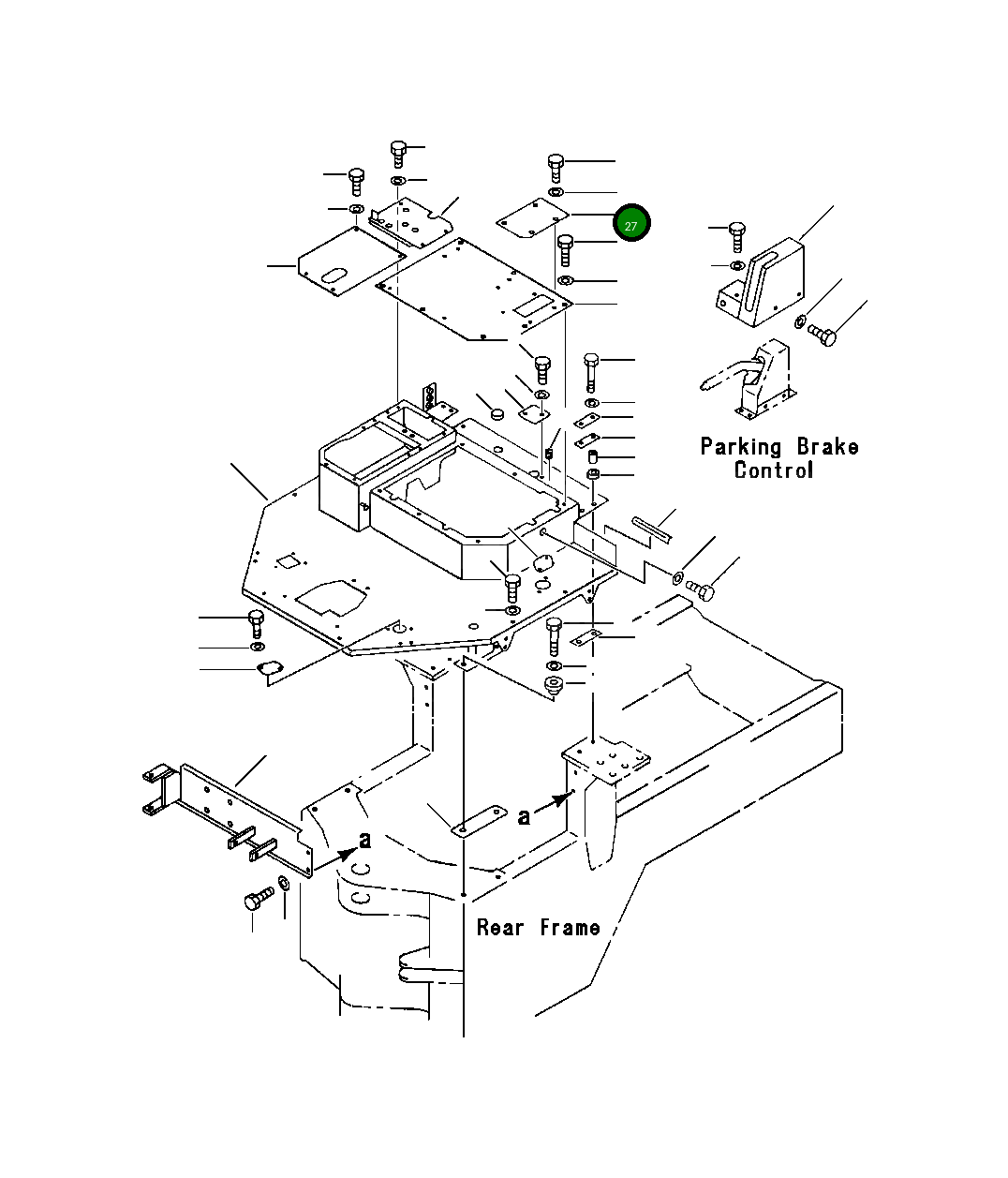 Крышка 417-54-A1560  Komatsu