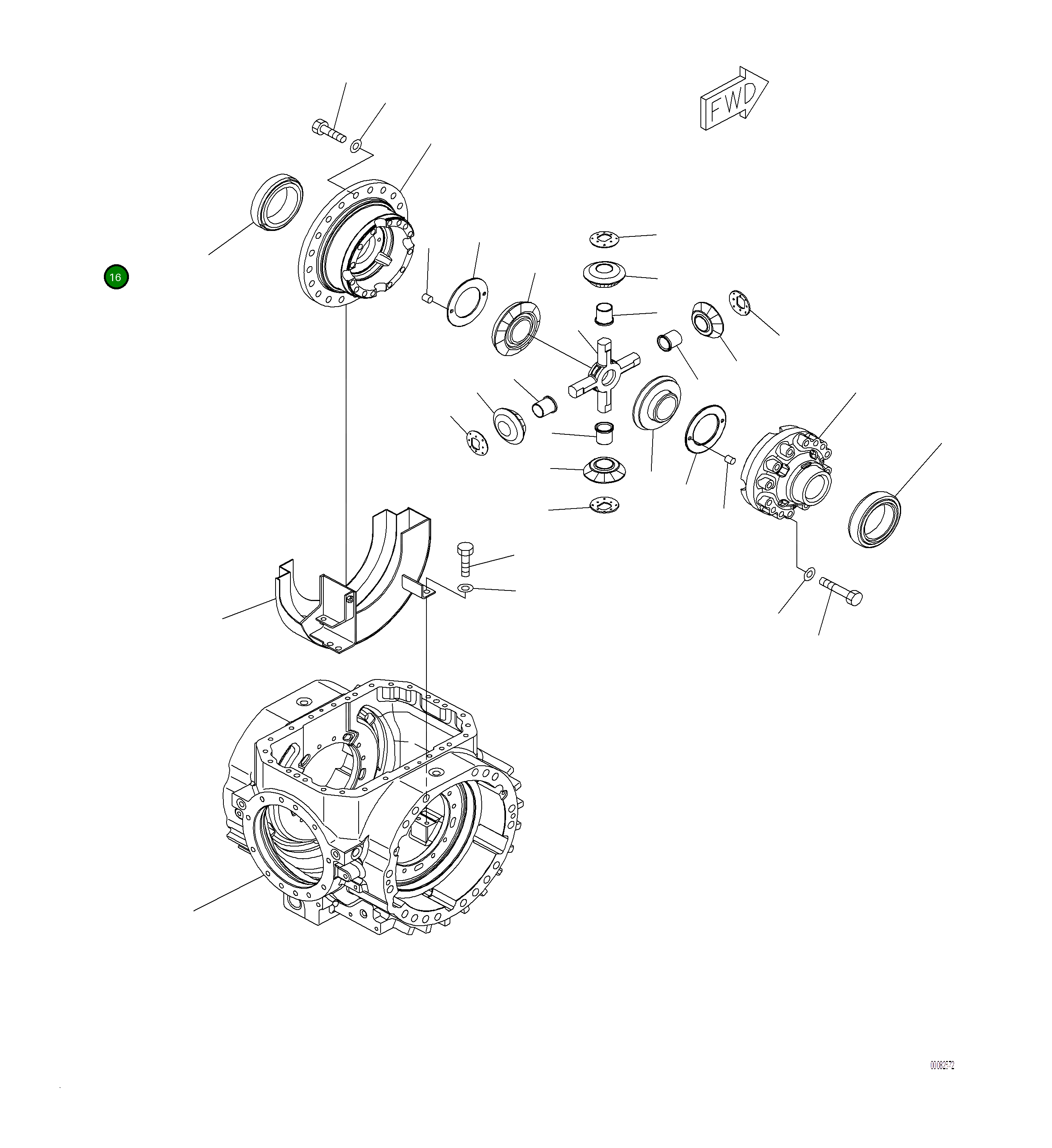 Крышка 421-22-31832  Komatsu