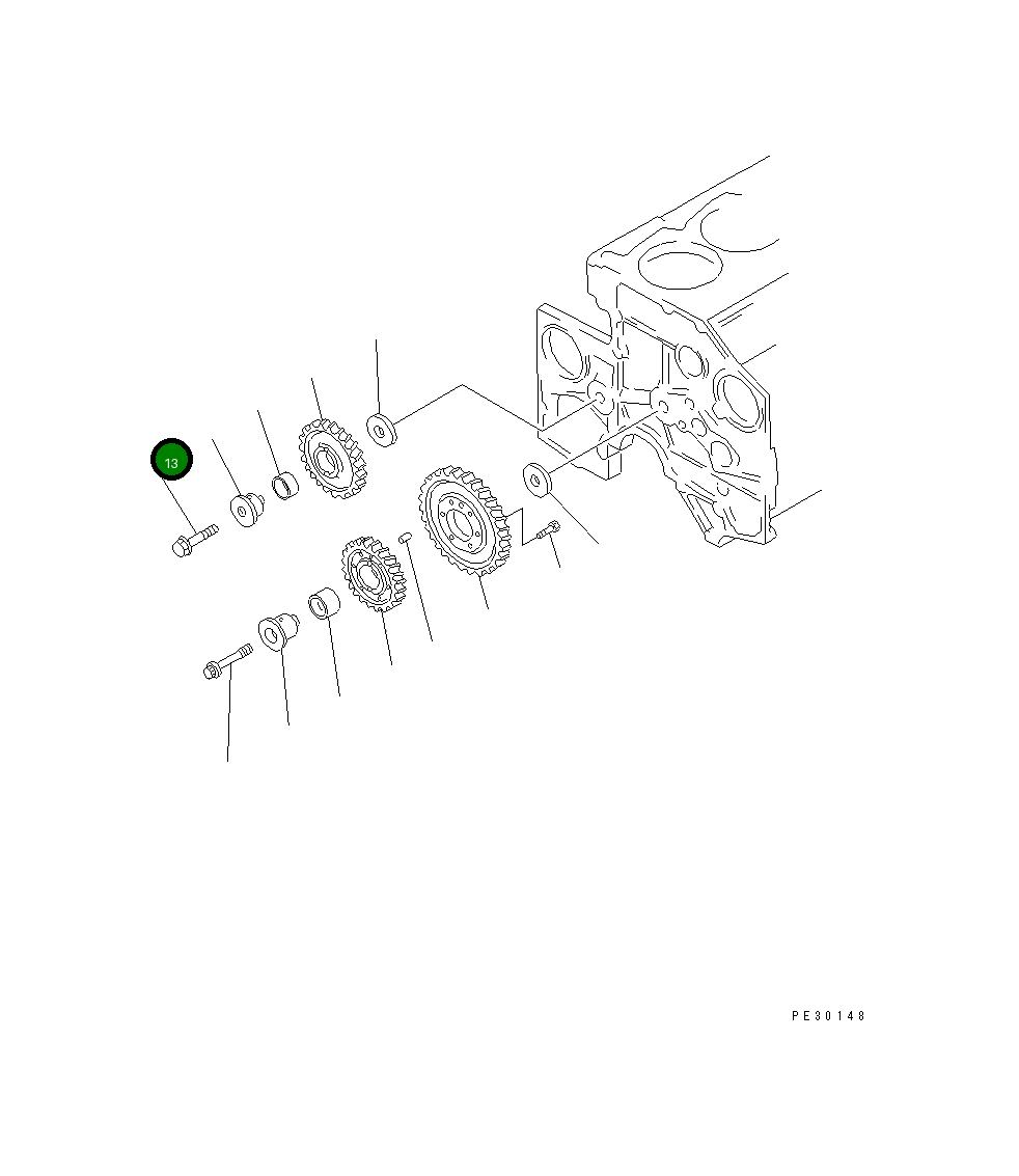Болт 6212-21-2450 Komatsu