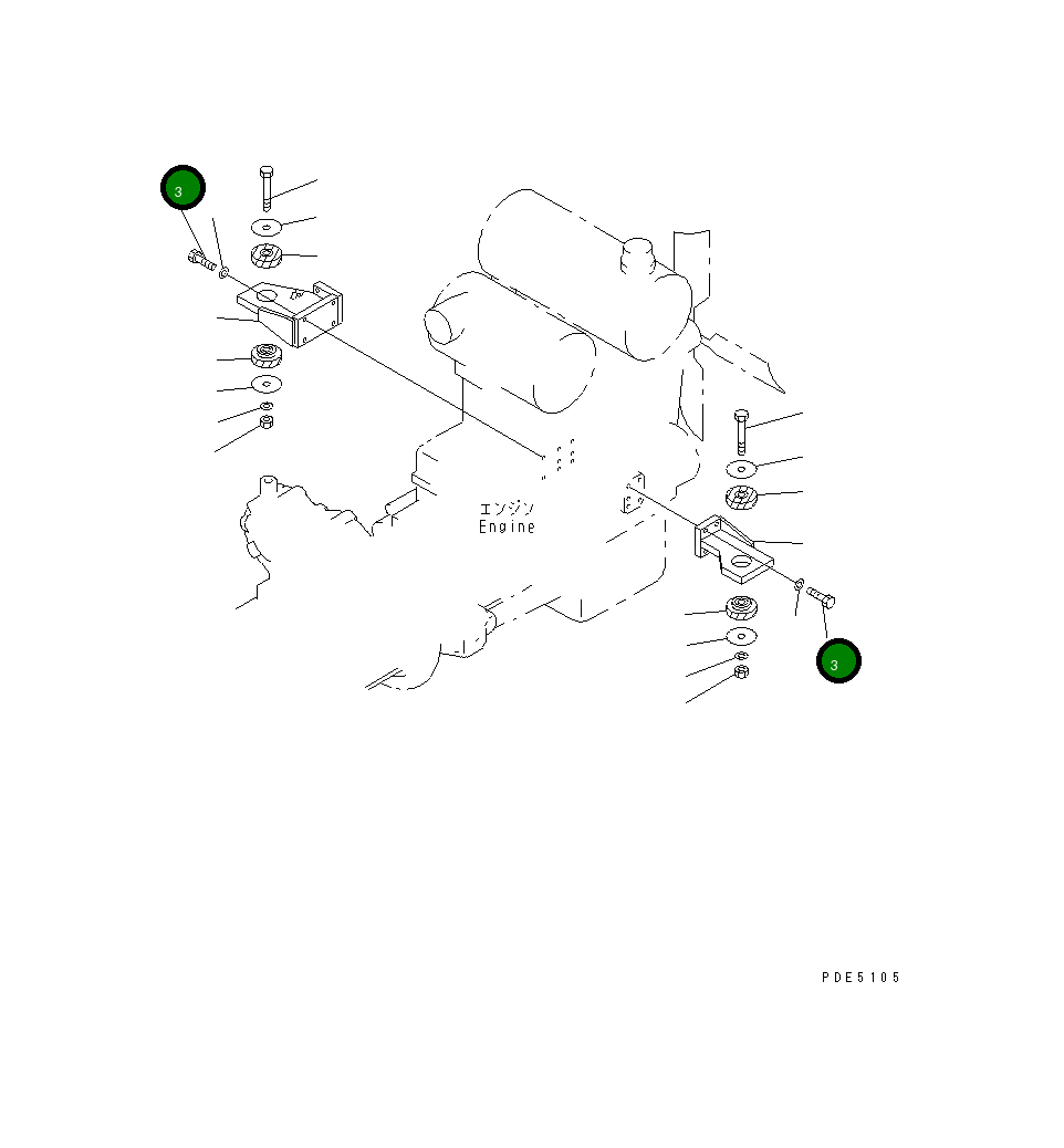 Болт 01010-61245 Komatsu