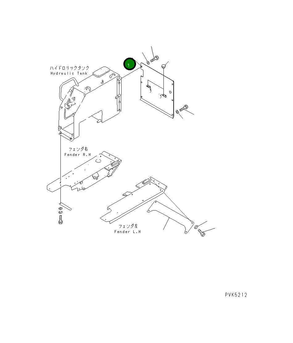 Крышка 104-54-34191  Komatsu
