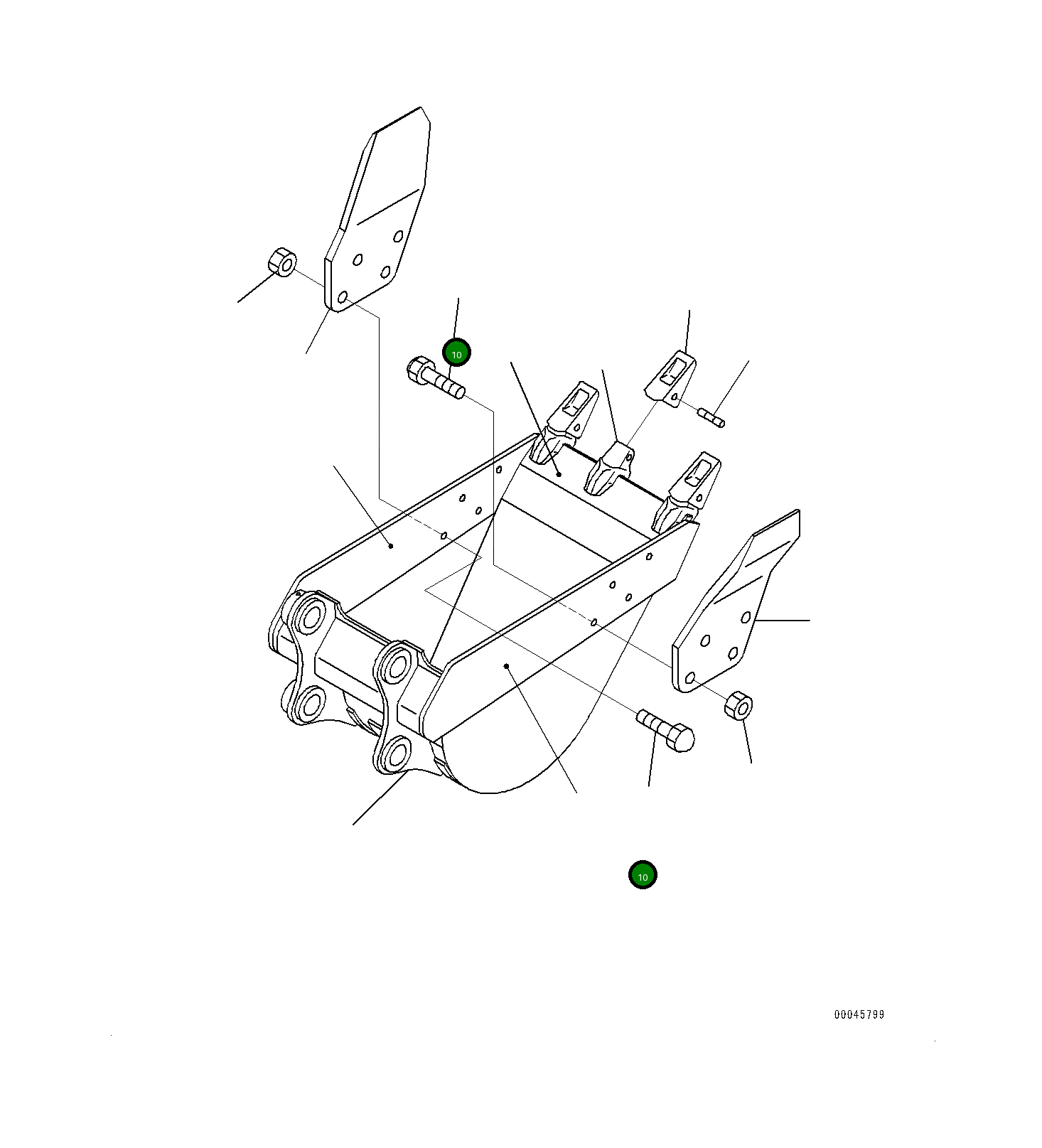 Болт 1763211210 Komatsu