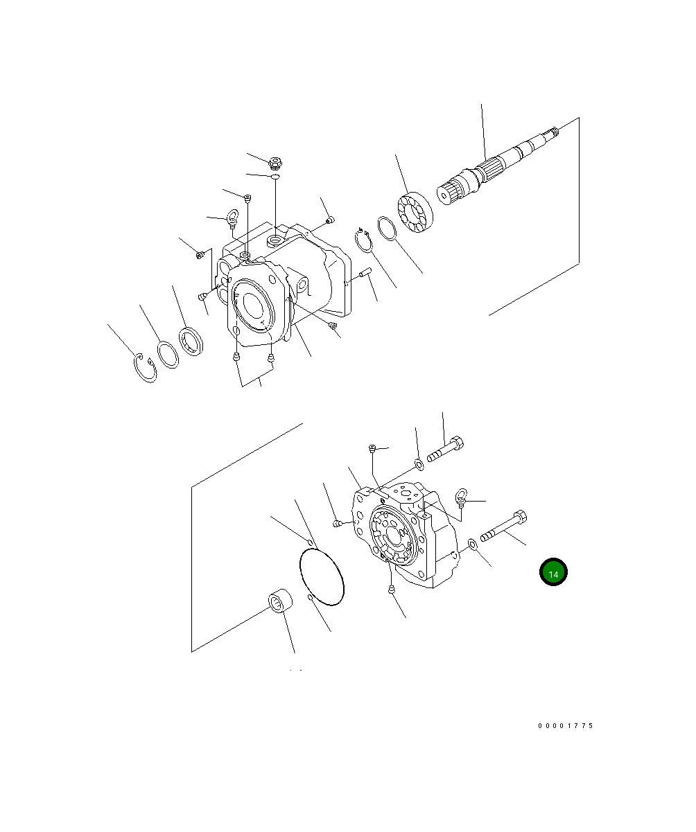 Болт 01011-61860 Komatsu