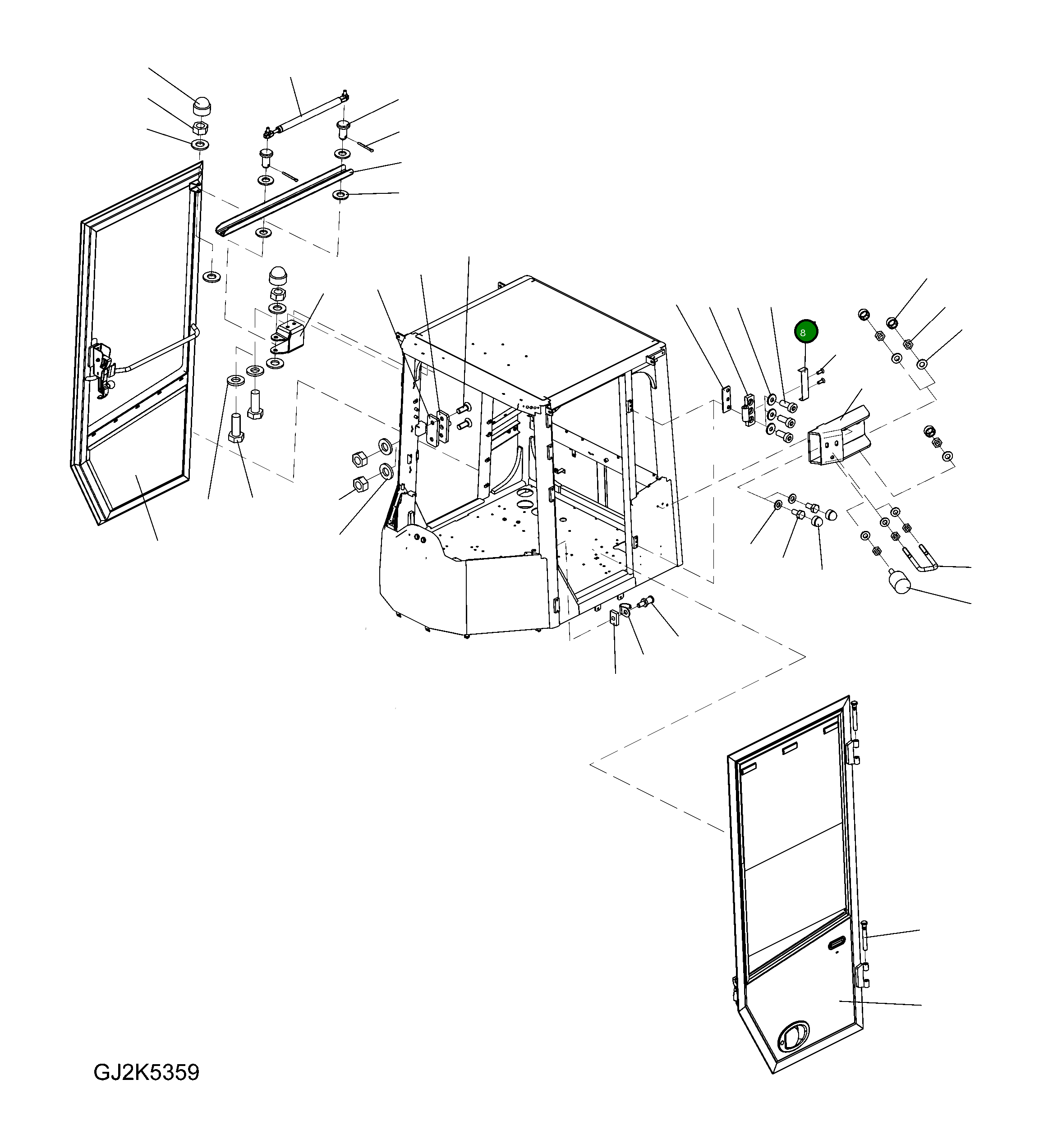 Крышка 423-54-H5390 Komatsu