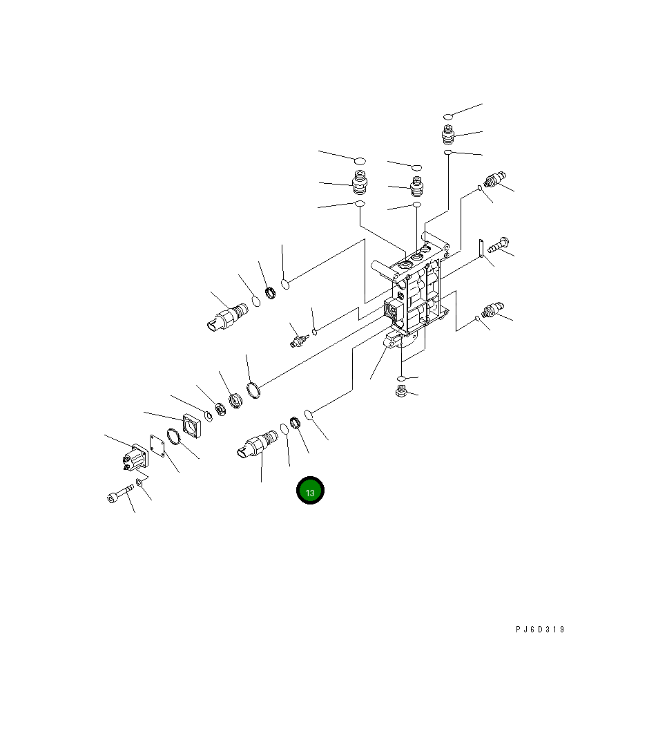 Кольцо уплотнительное (O-Ring) 6560-41-7610 Komatsu