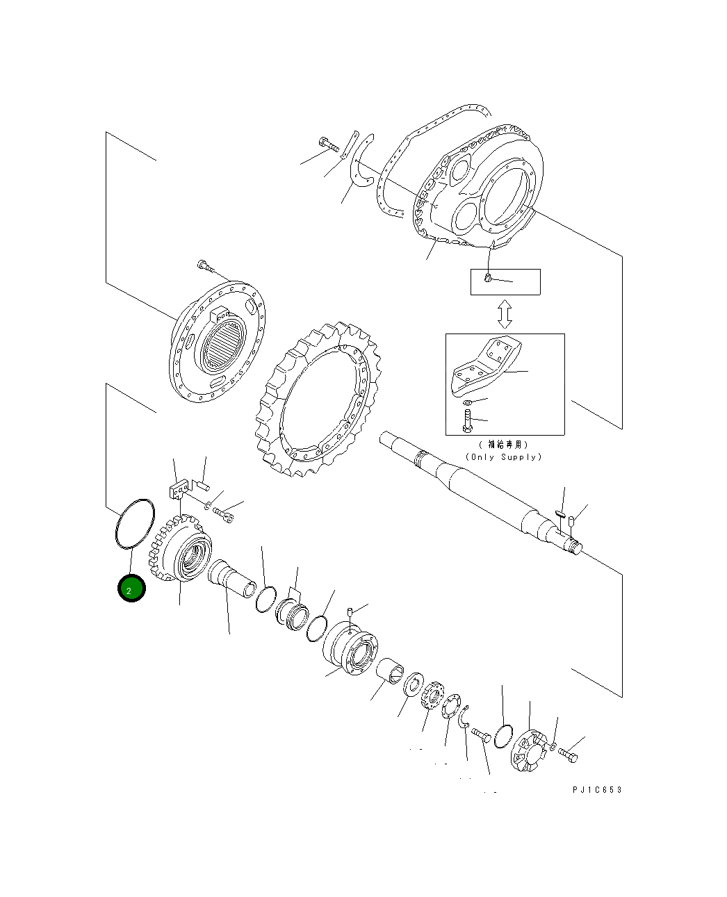 Кольцо уплотнительное (O-Ring) 07000-15315 Komatsu