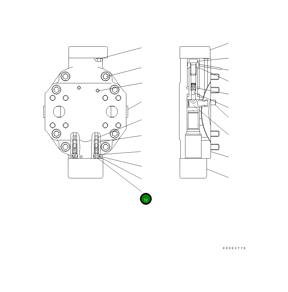 Кольцо уплотнительное (O-Ring) UC09830726  Komatsu