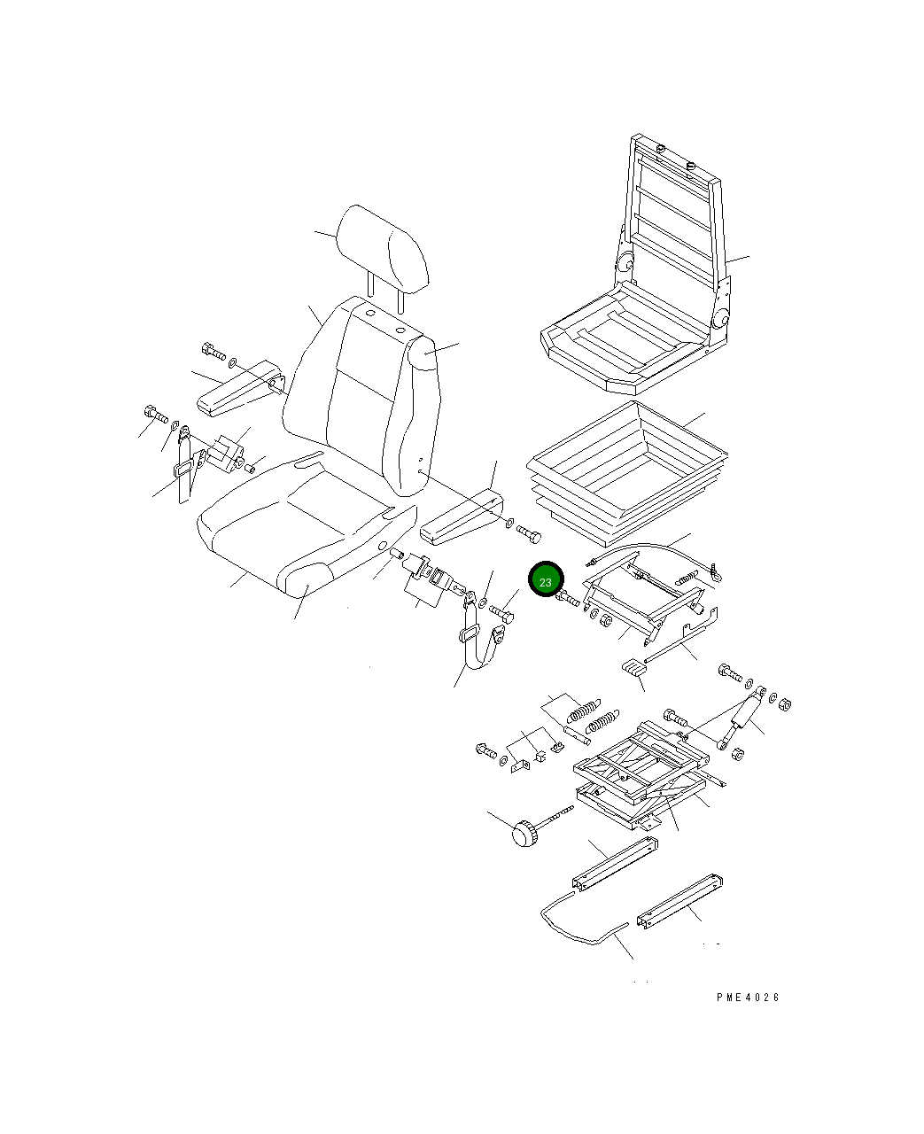 Болт BS158995  Komatsu
