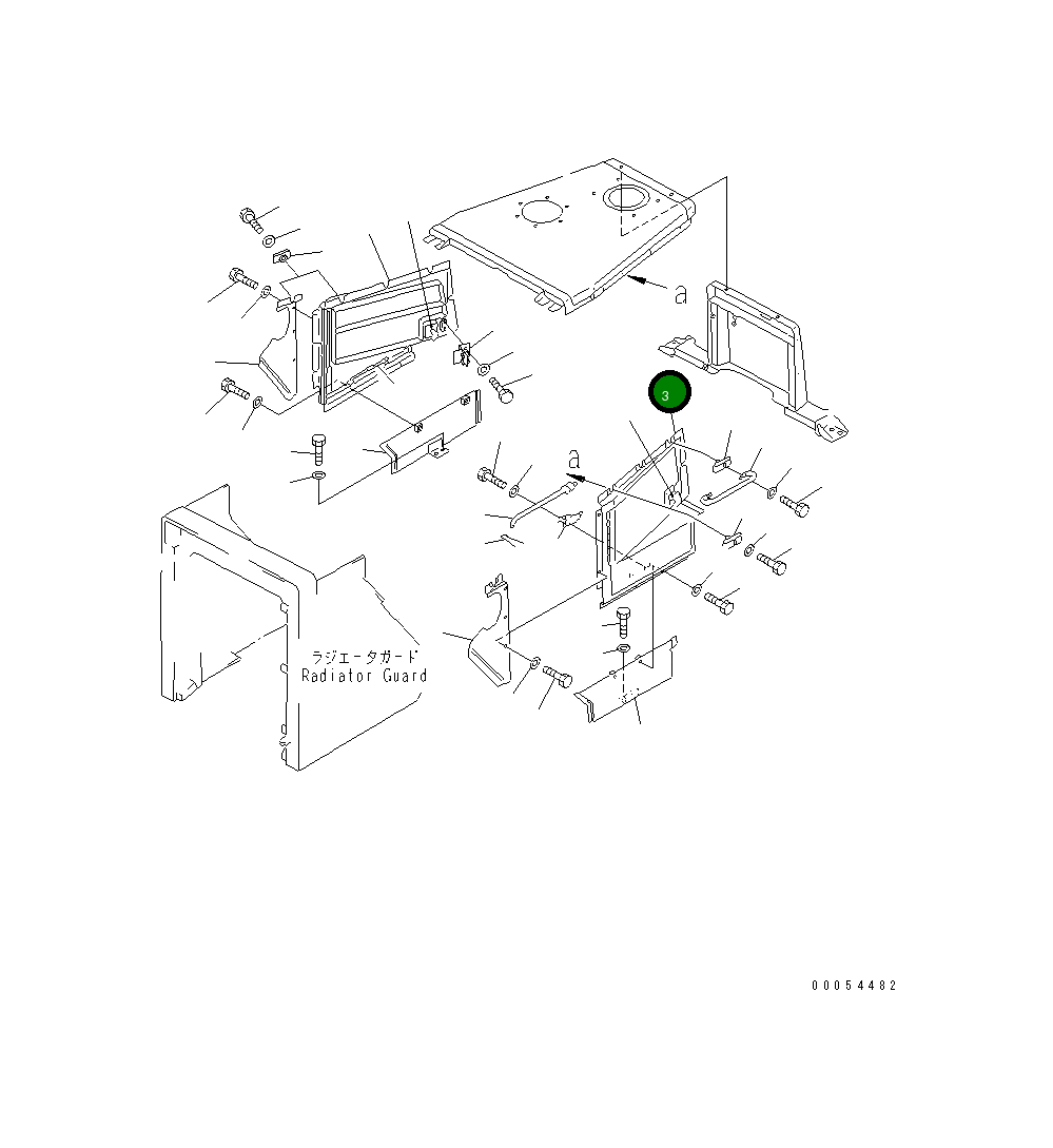 Крышка 154-54-43461 Komatsu