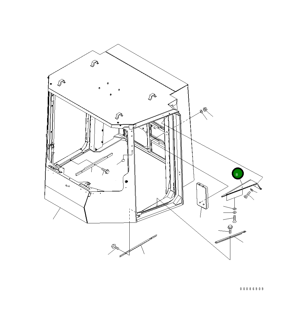 Крышка 42C-56-31630 Komatsu