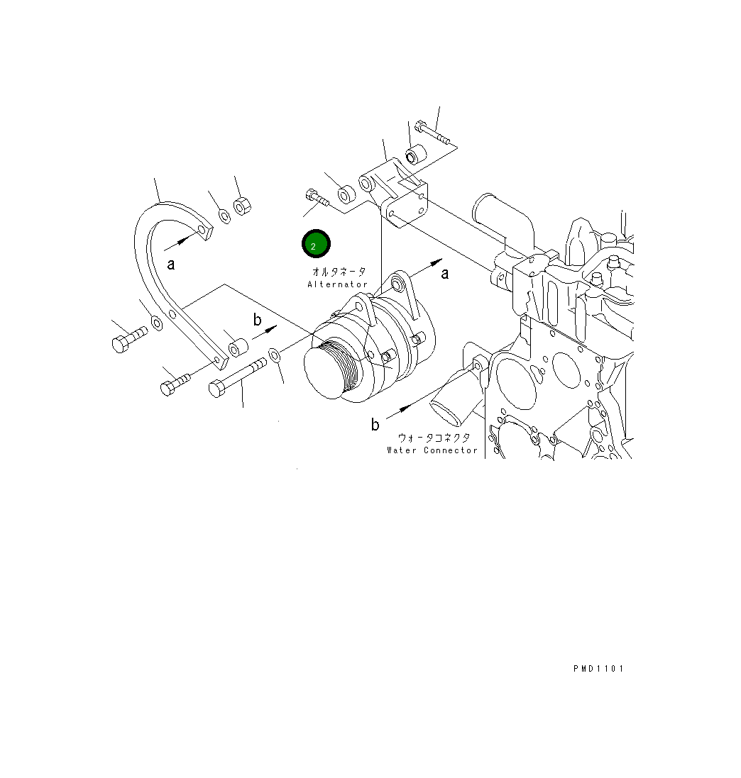 Болт 6732-21-5160 Komatsu