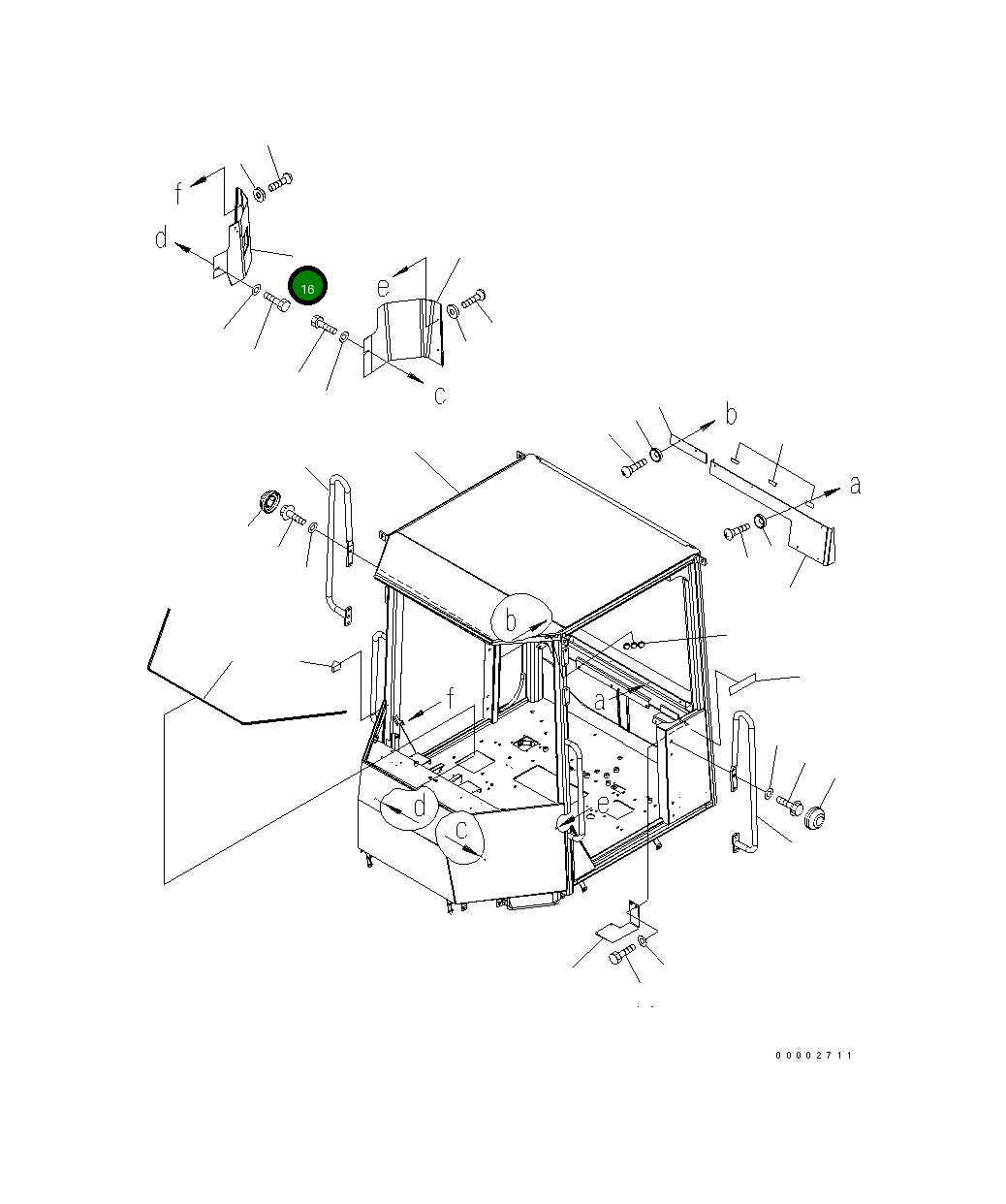 Крышка 418-921-3520  Komatsu